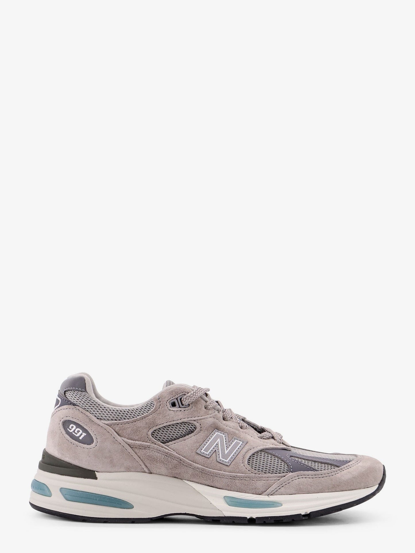 New Balance 991 suede and mesh running sneakers