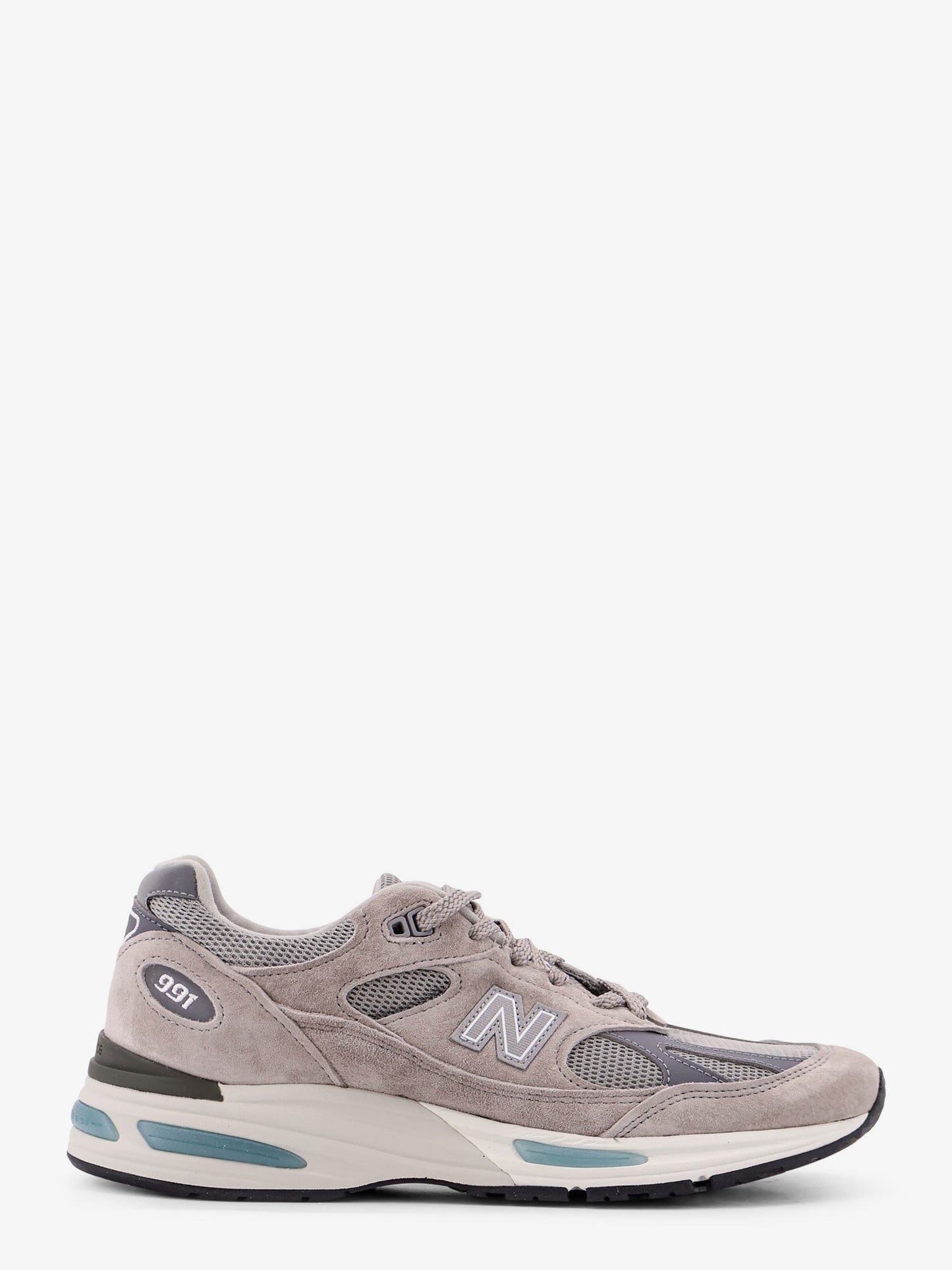 New Balance 991 V2 Mesh and suede low-top sneakers