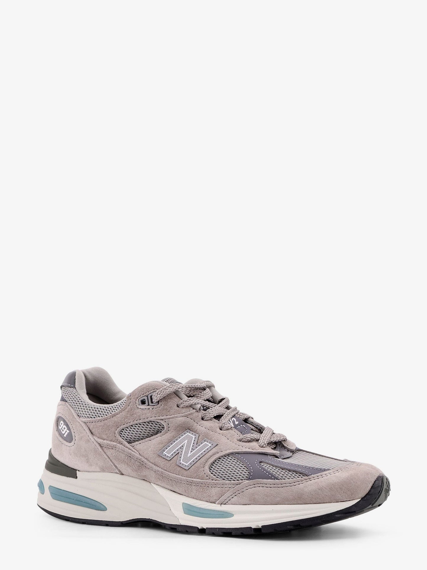 New Balance 991 V2 Mesh and suede low-top sneakers
