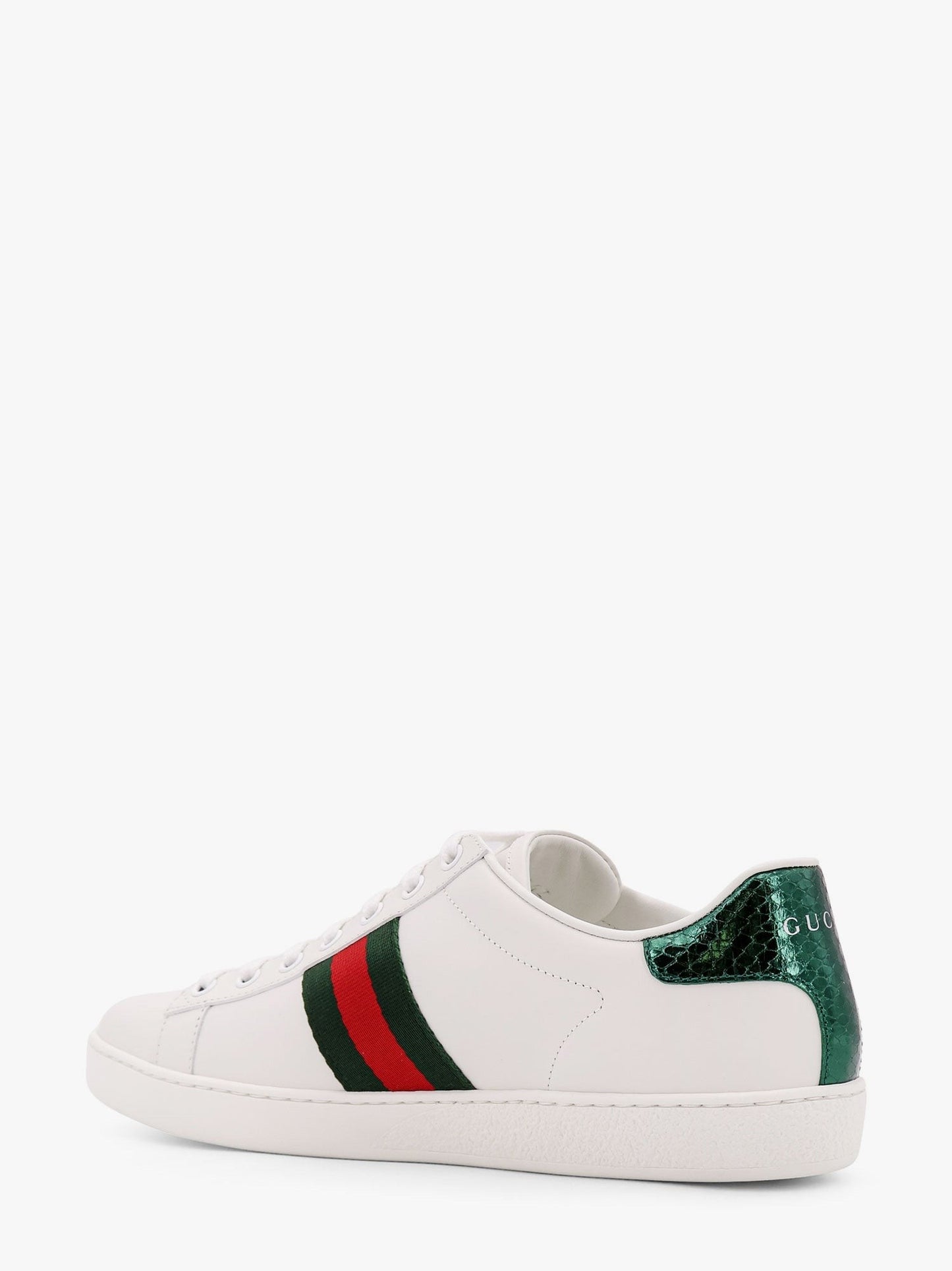 Gucci Ace low-top leather sneakers with iconic web band
