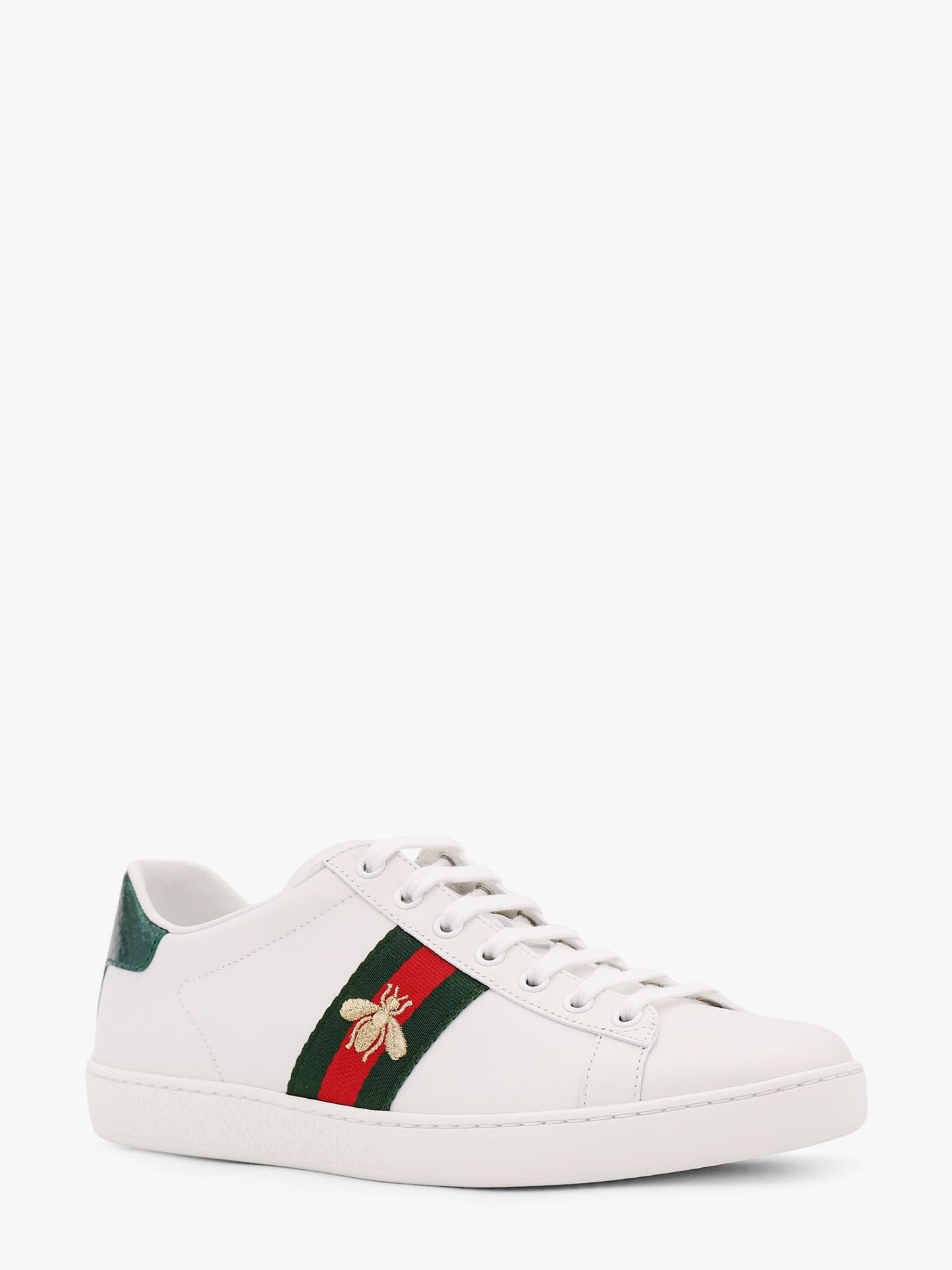 Gucci Ace low-top leather sneakers with iconic web band