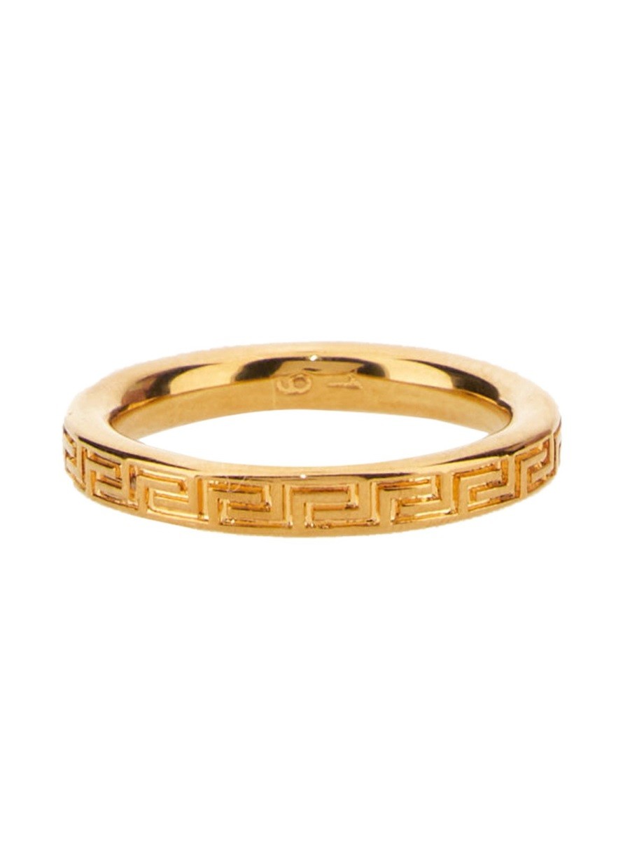 Versace ANELLO CON CHIAVE GRECA INCISA