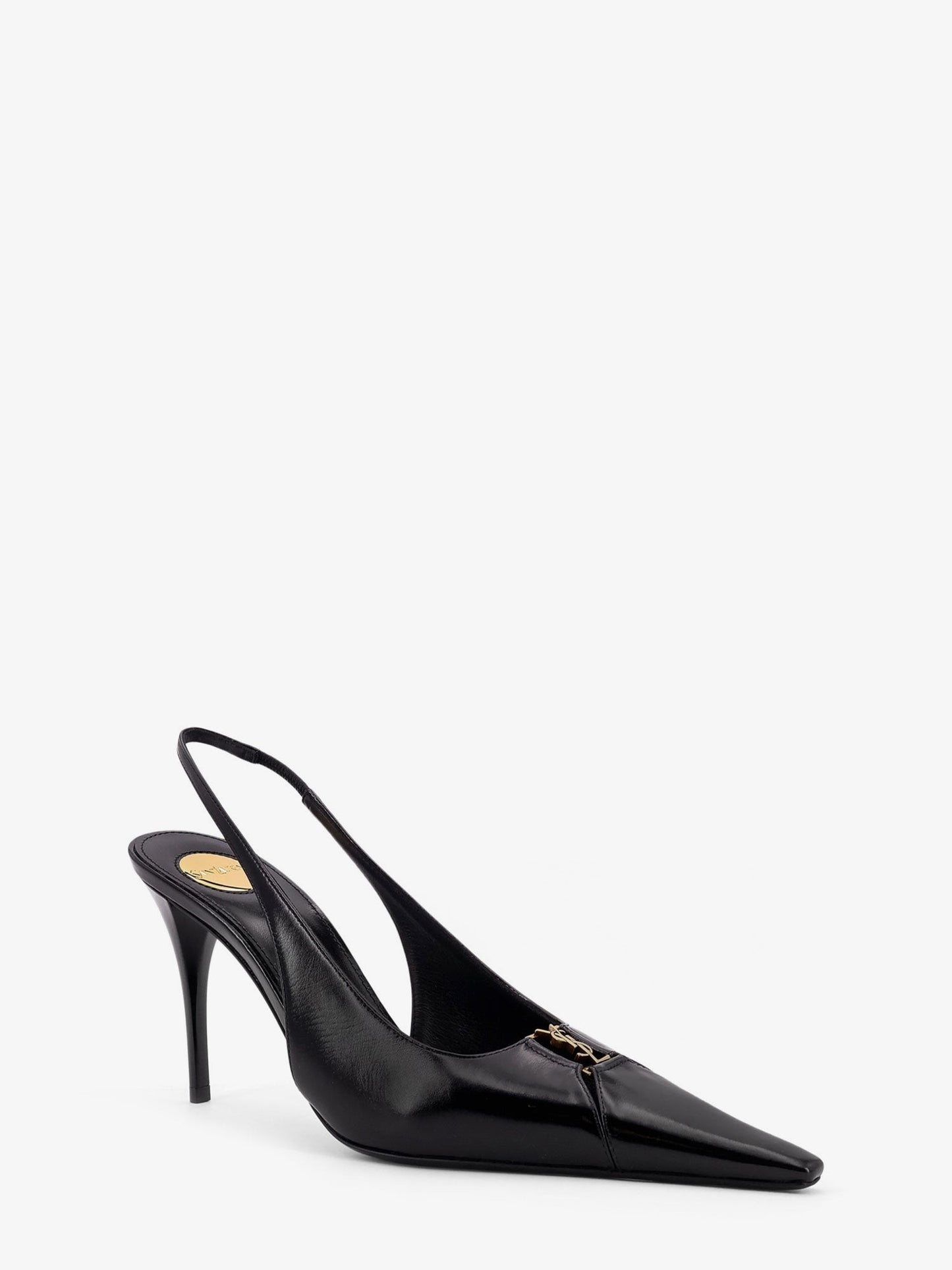 Saint Laurent Babylone 80 leather slingback décolleté