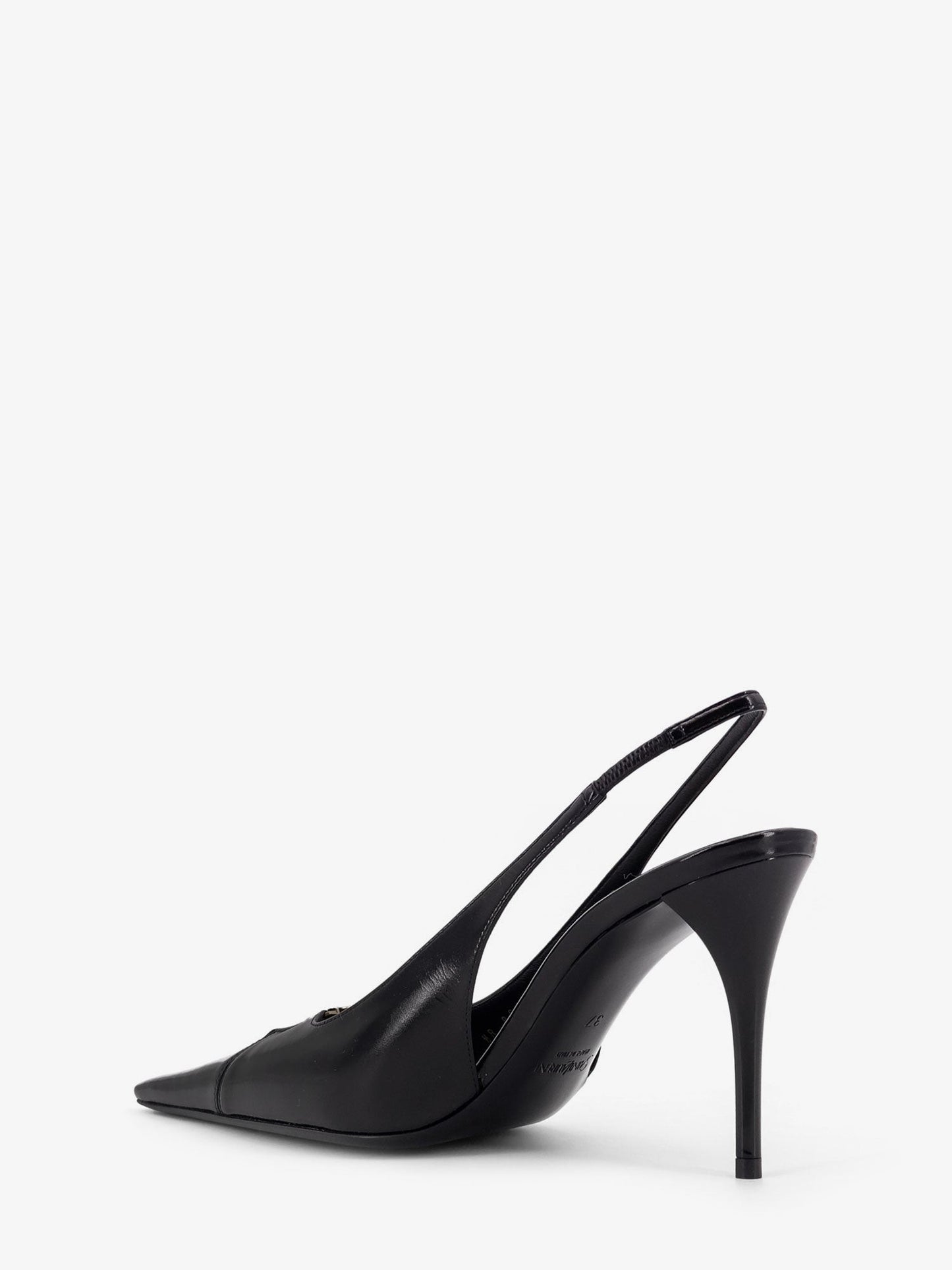 Saint Laurent Babylone 80 leather slingback décolleté