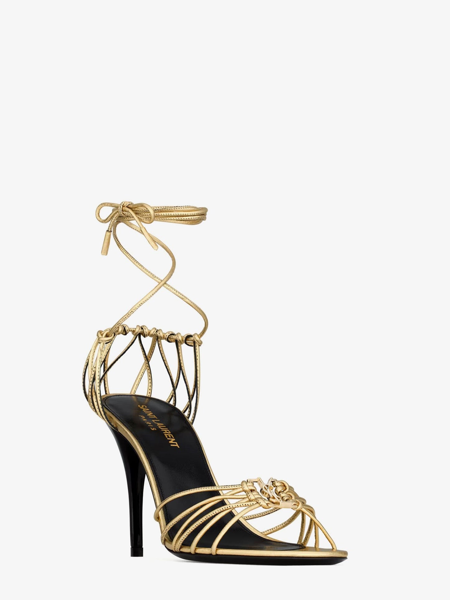 Saint Laurent Babylone 90 leather sandals