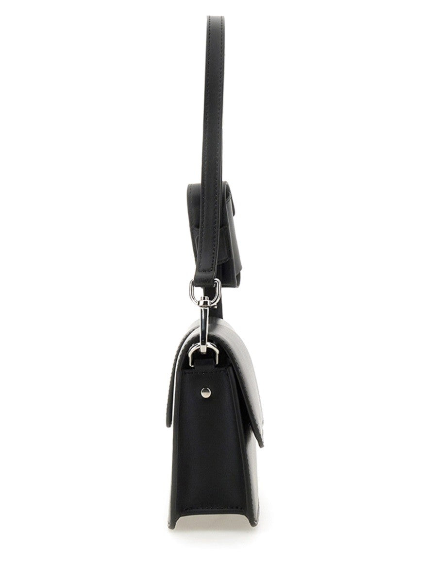 msgm BAGUETTE BAG WITH DOUBLE FLAP AND LOGO