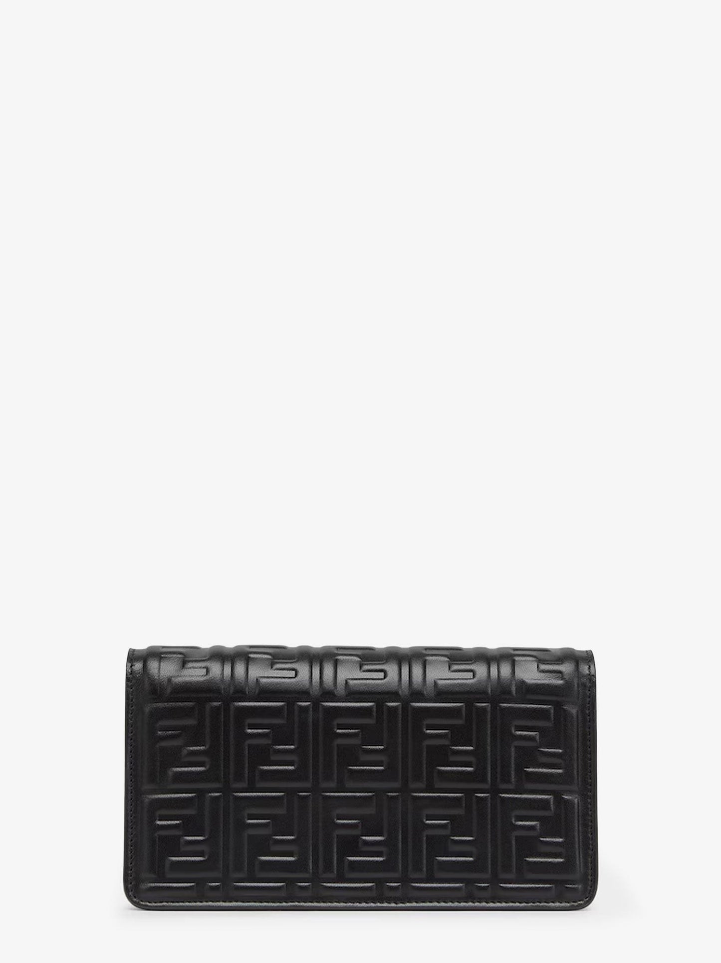 Fendi Baguette Wallet on Chain leather shoulder bag with FF motif