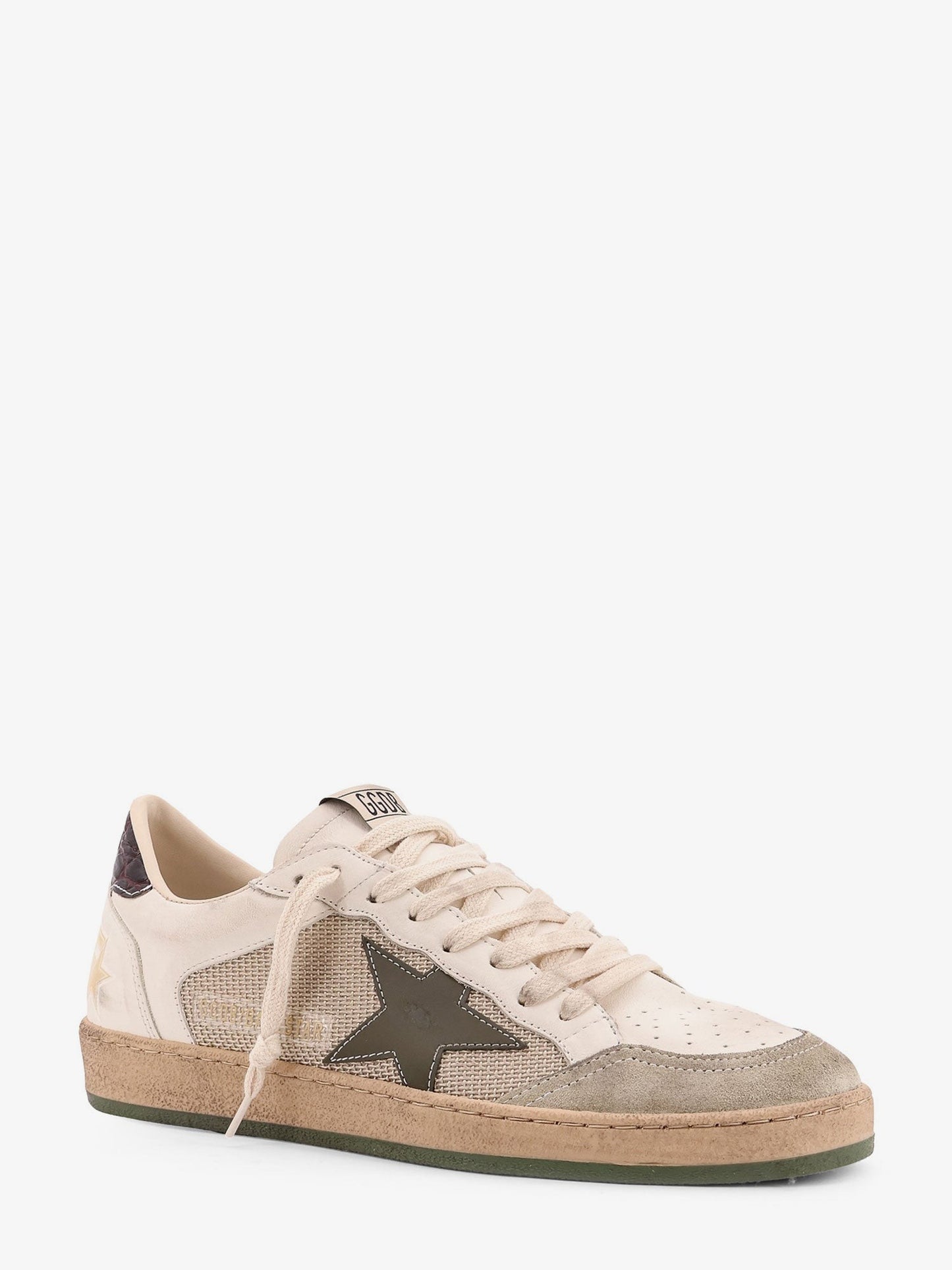 Golden Goose Deluxe Brand Ball Star Double Quarter low-top leather sneakers with used effect