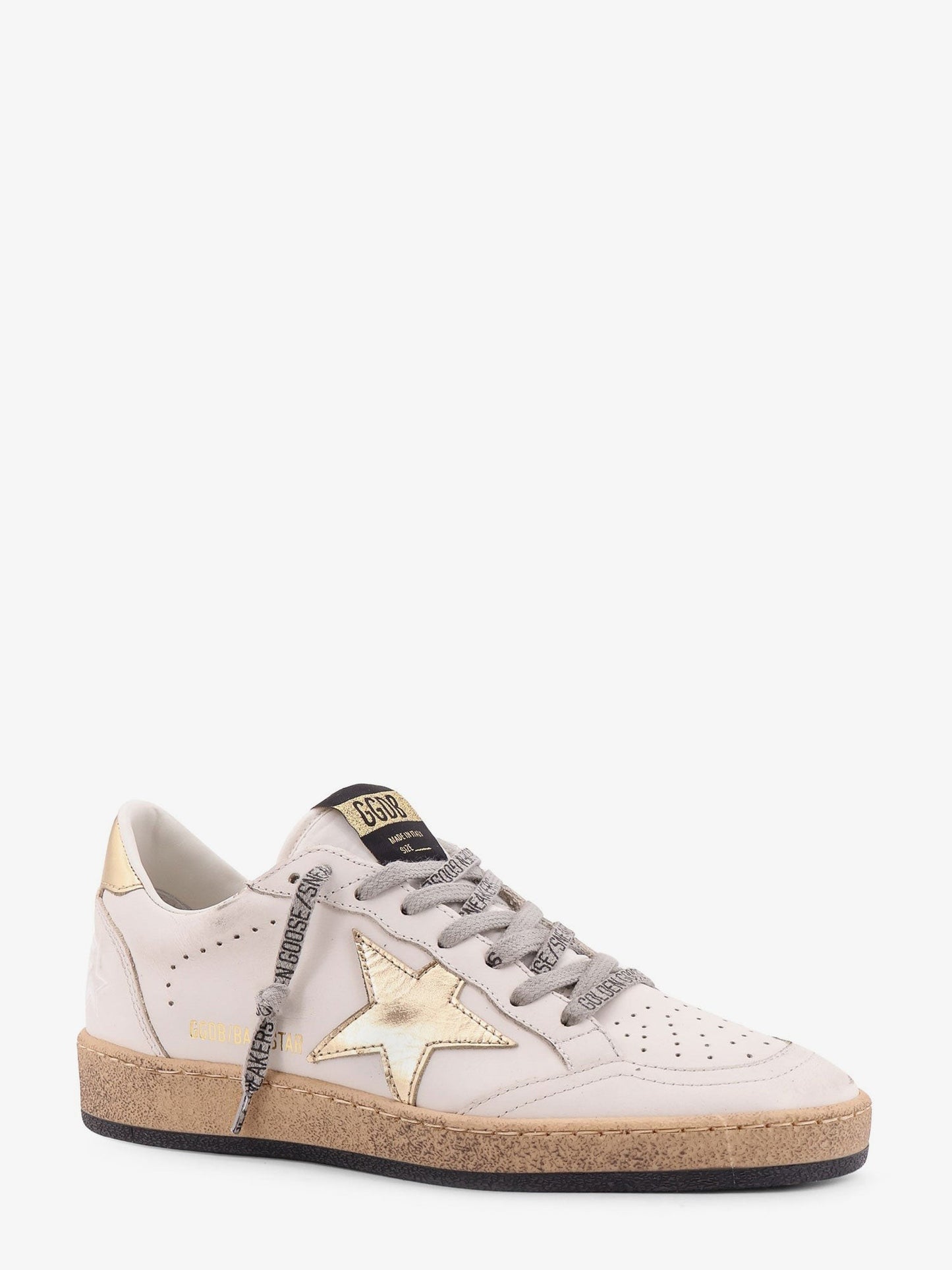 Golden Goose Deluxe Brand Ball Star low-top suede sneakers with used effect