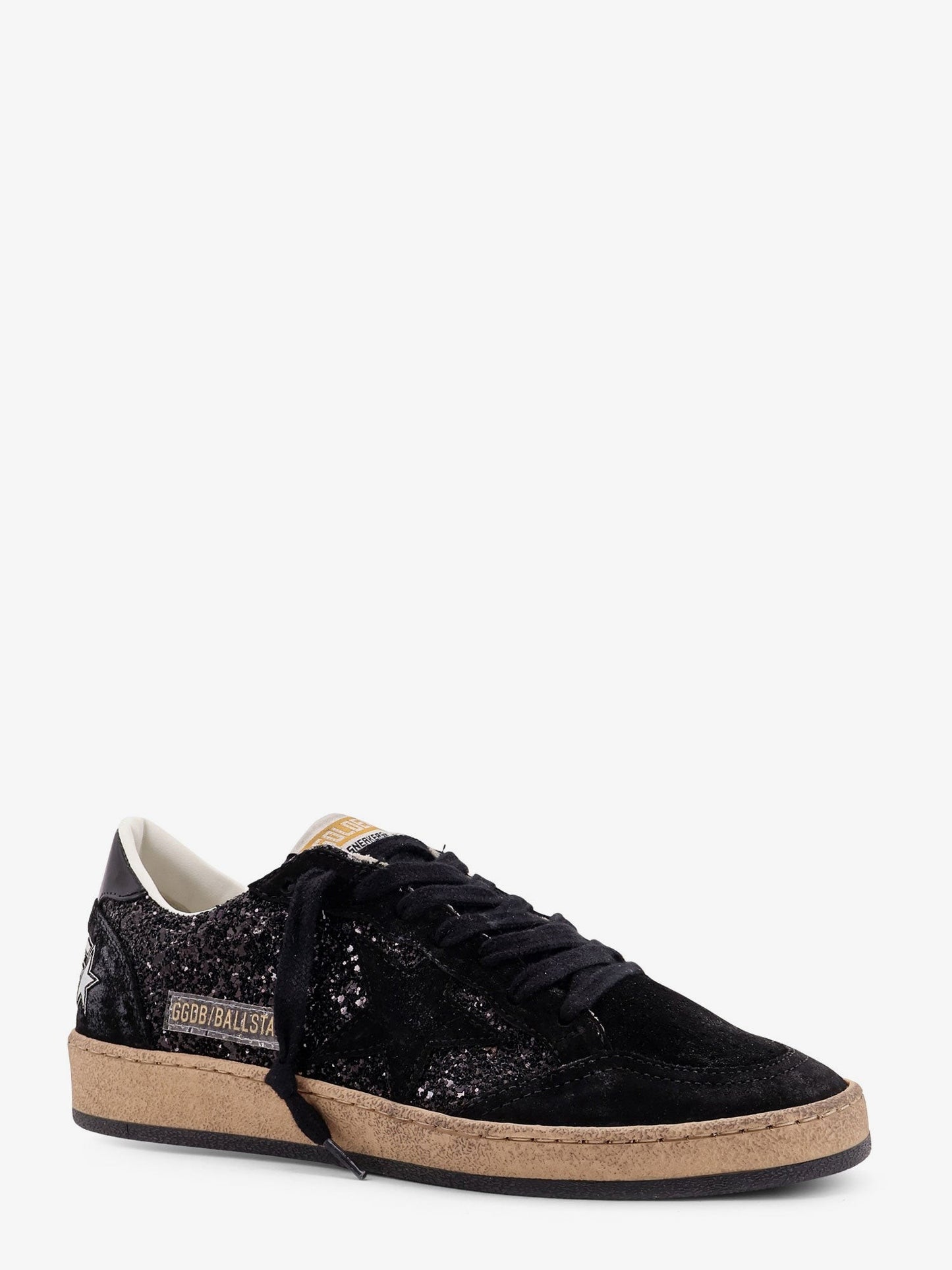 Golden Goose Deluxe Brand Ball Star low-top suede sneakers with used effect