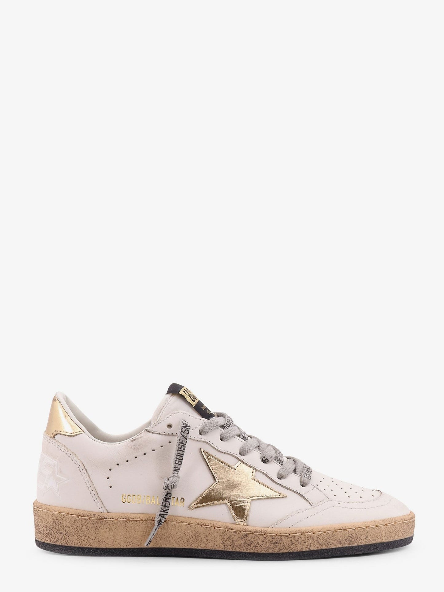 Golden Goose Deluxe Brand Ball Star low-top suede sneakers with used effect