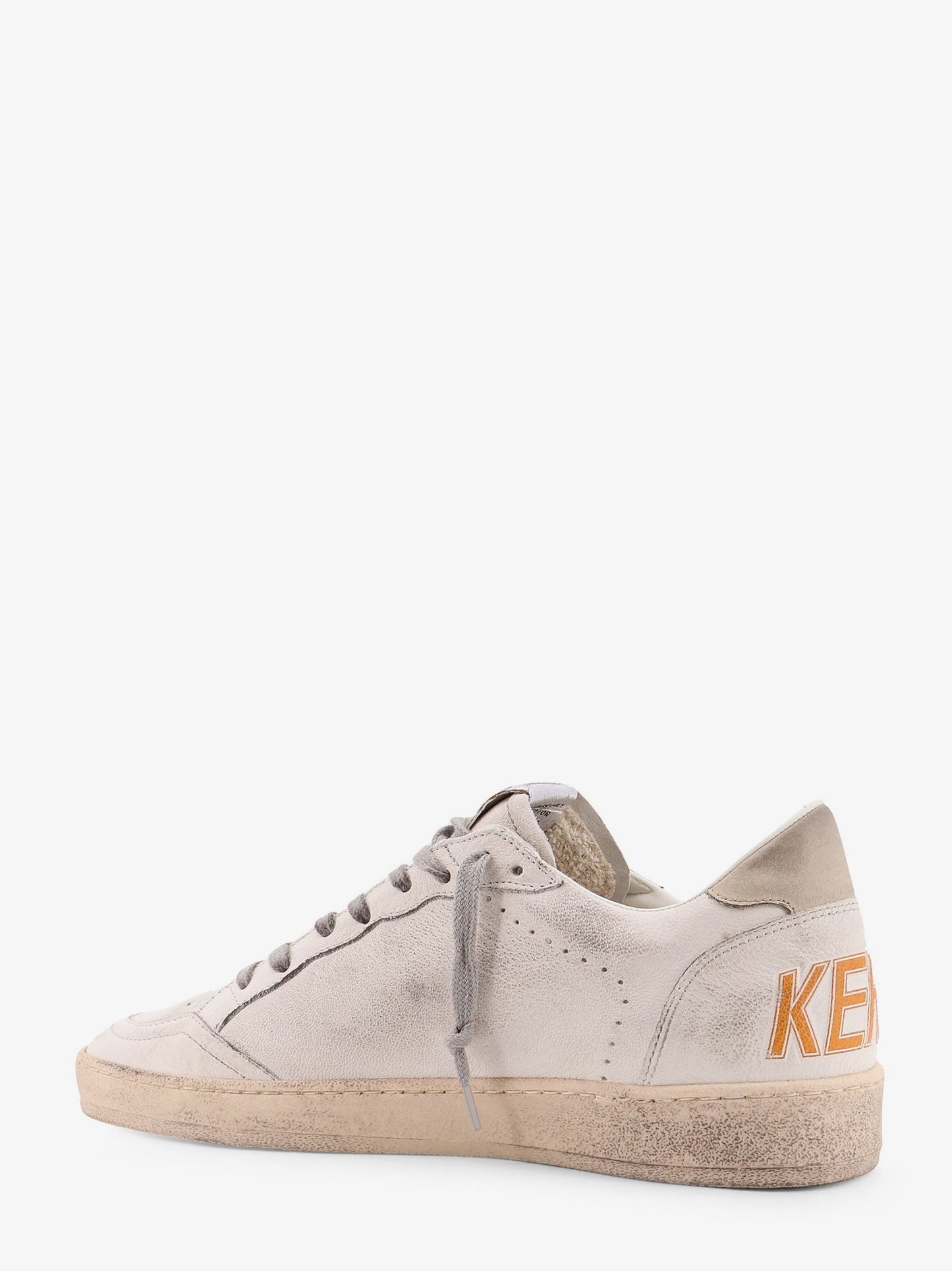 Golden Goose Deluxe Brand Ball Star low-top leather sneakers with used effect