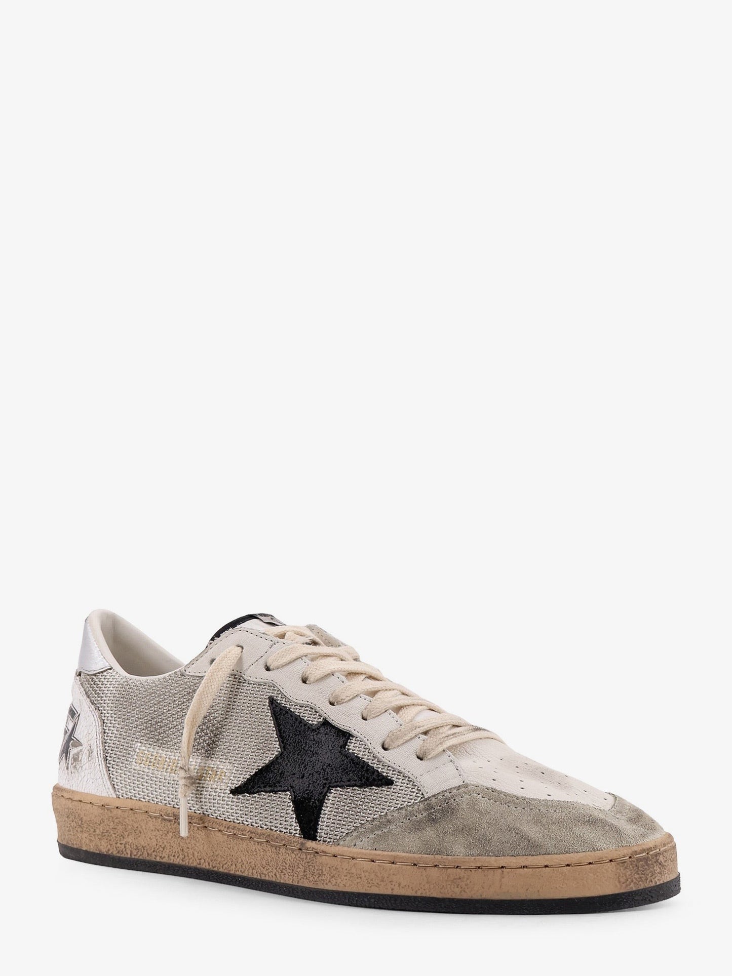 Golden Goose Deluxe Brand Ball Star mesh and leather low-top sneakers