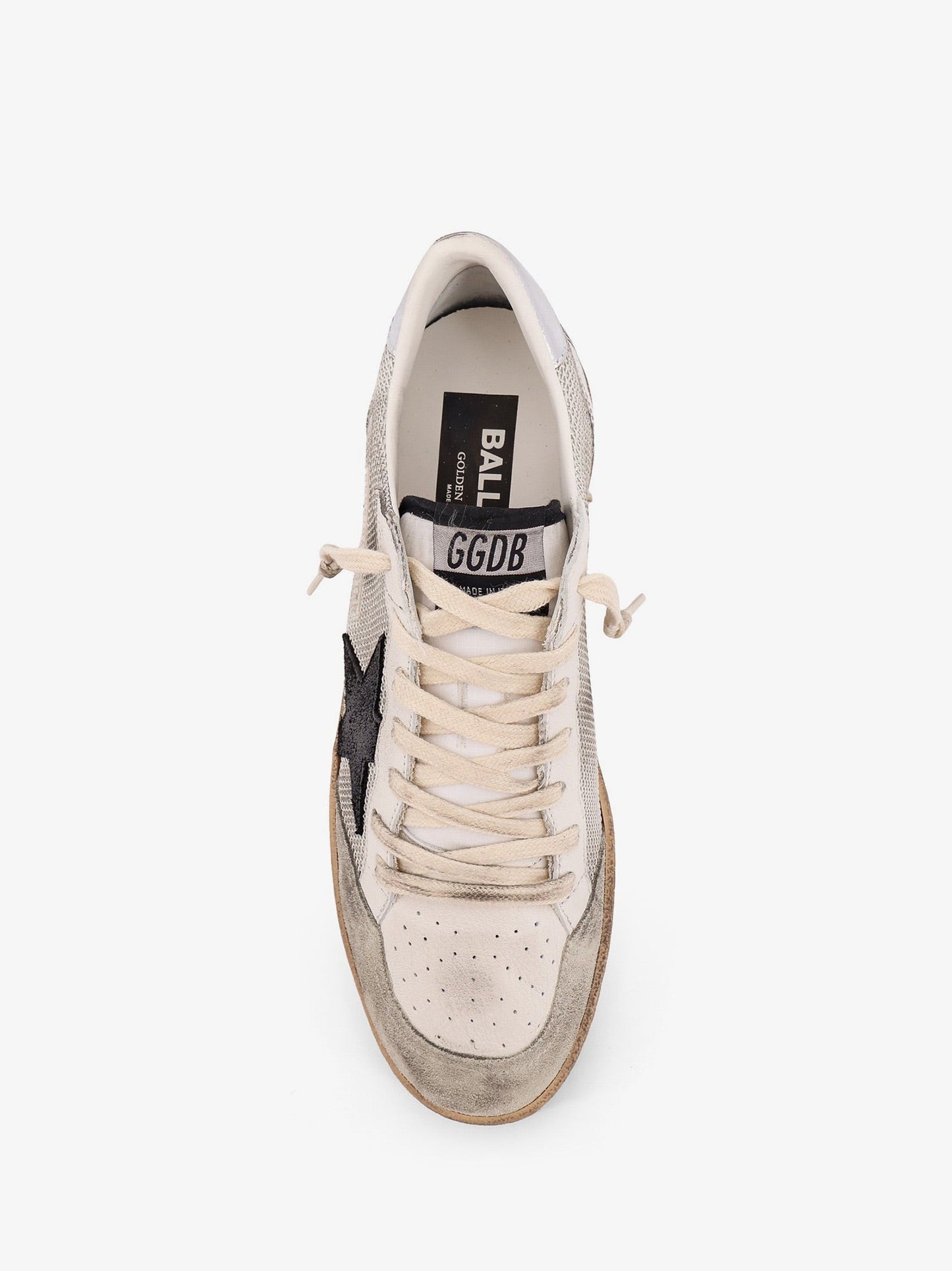 Golden Goose Deluxe Brand Ball Star mesh and leather low-top sneakers