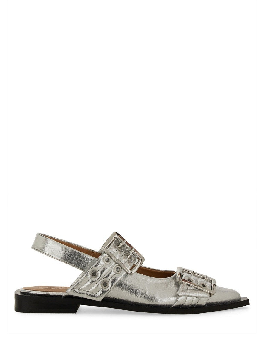 GANNI BALLERINA WITH BUCKLE