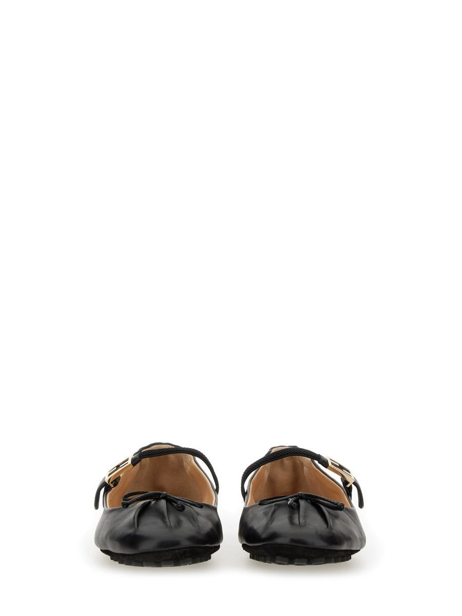 Fendi BALLERINA WITH FF BAGUETTE PATTERN