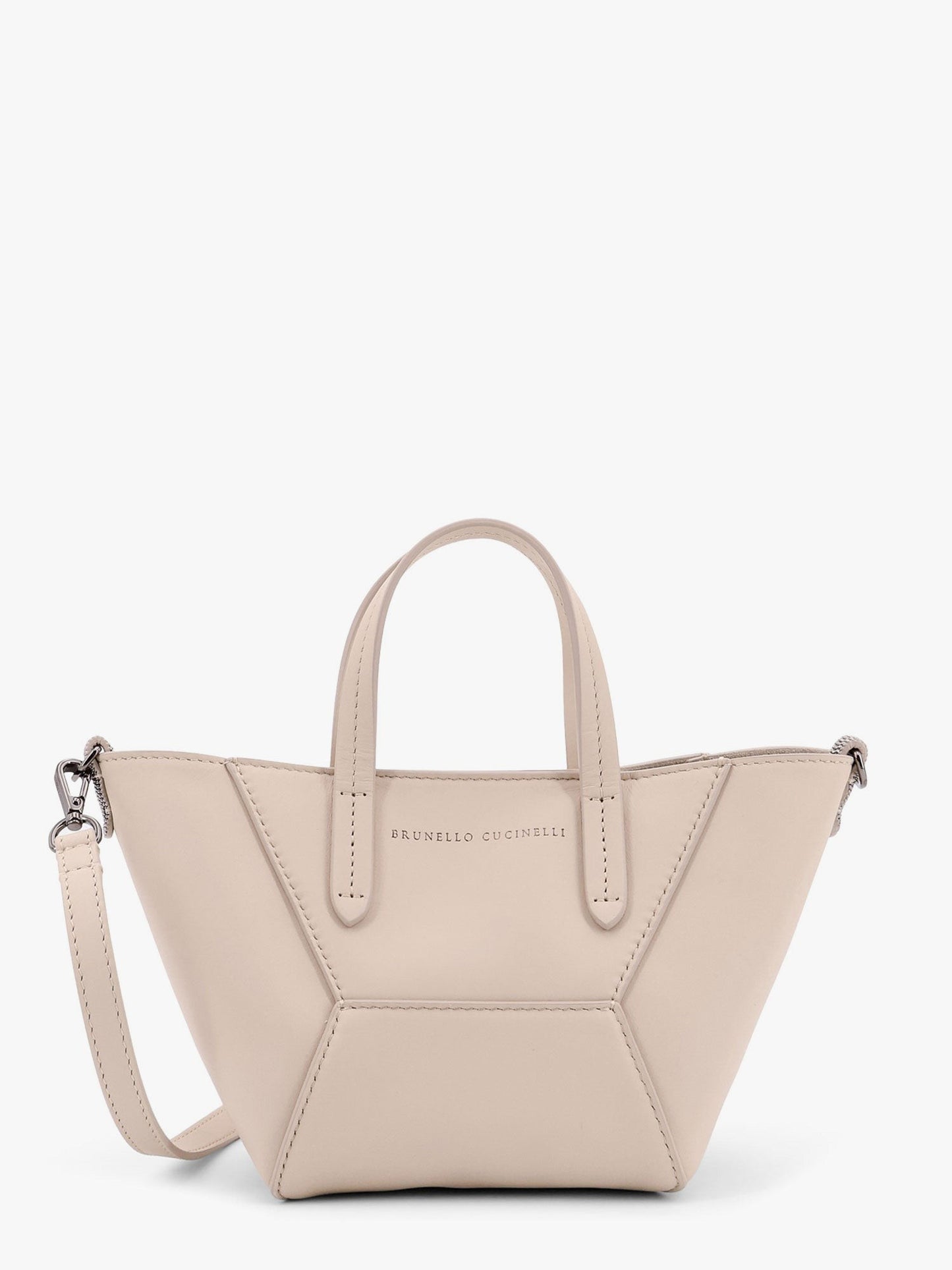 Brunello Cucinelli Bc Duo leather hanbag