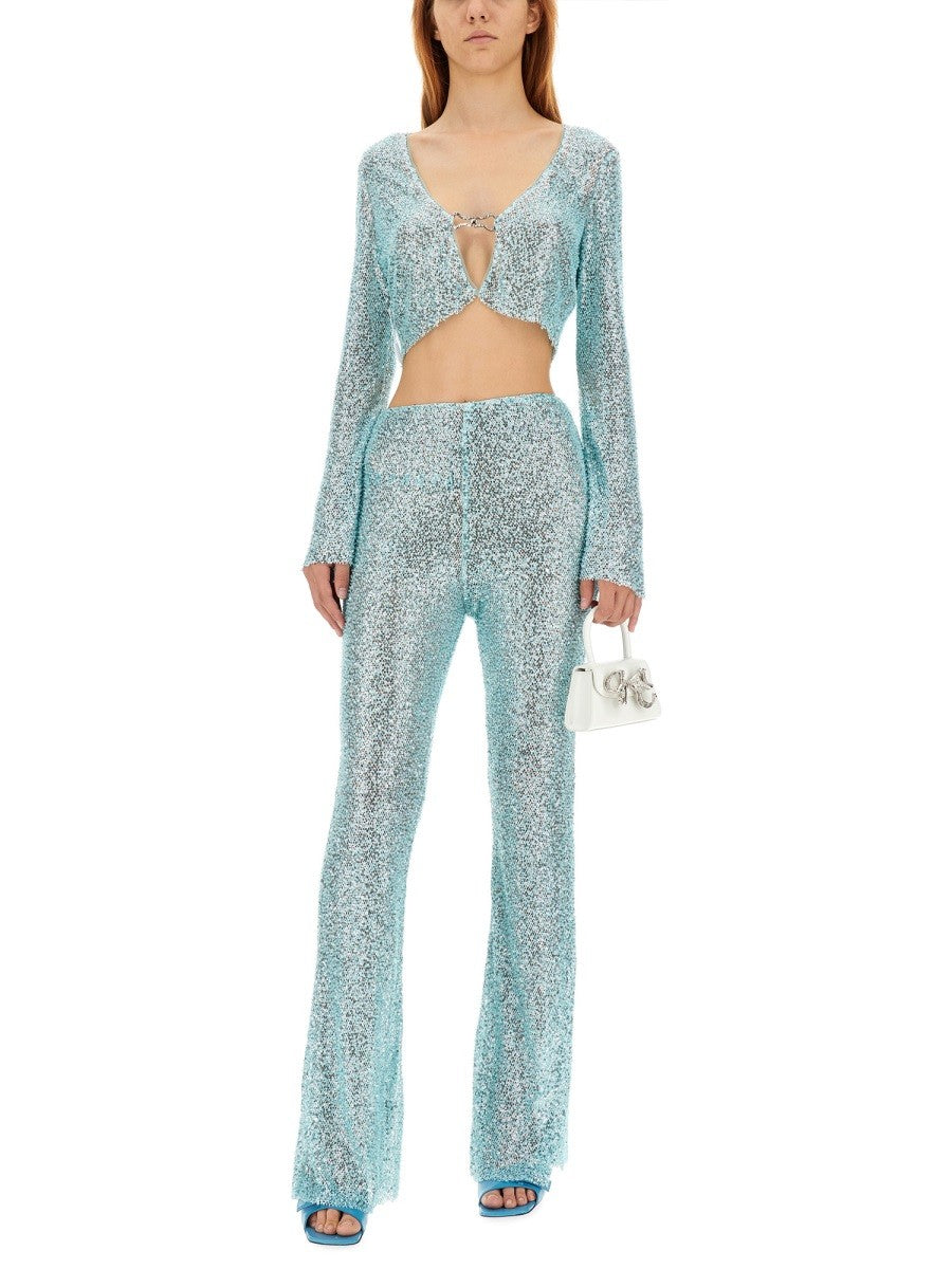 SELF-PORTRAIT BEADED PANTS