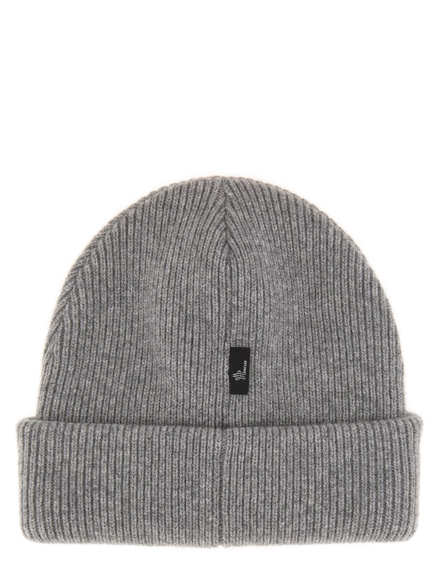 MONCLER GRENOBLE BEANIE HAT WITH LOGO