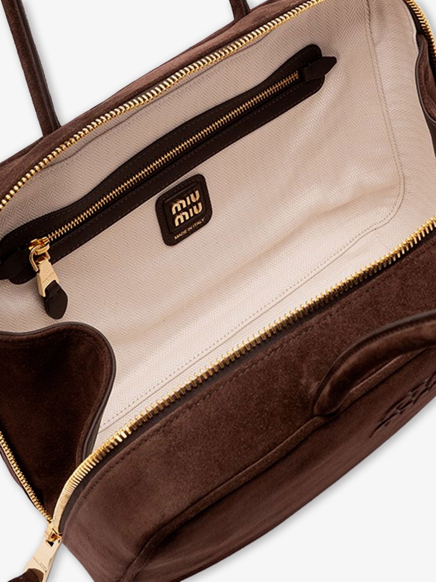 Miu Miu Beau suede handbag