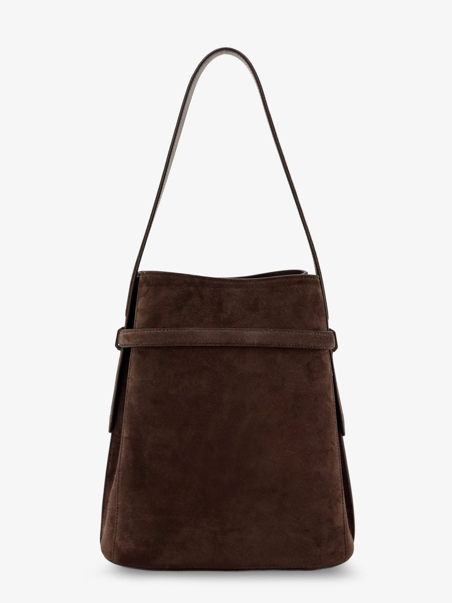 TOTEME Belted suede bucket bag