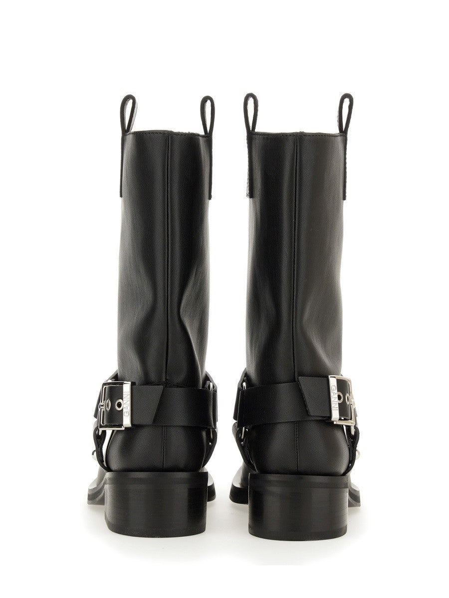 GANNI BIKER BOOTS