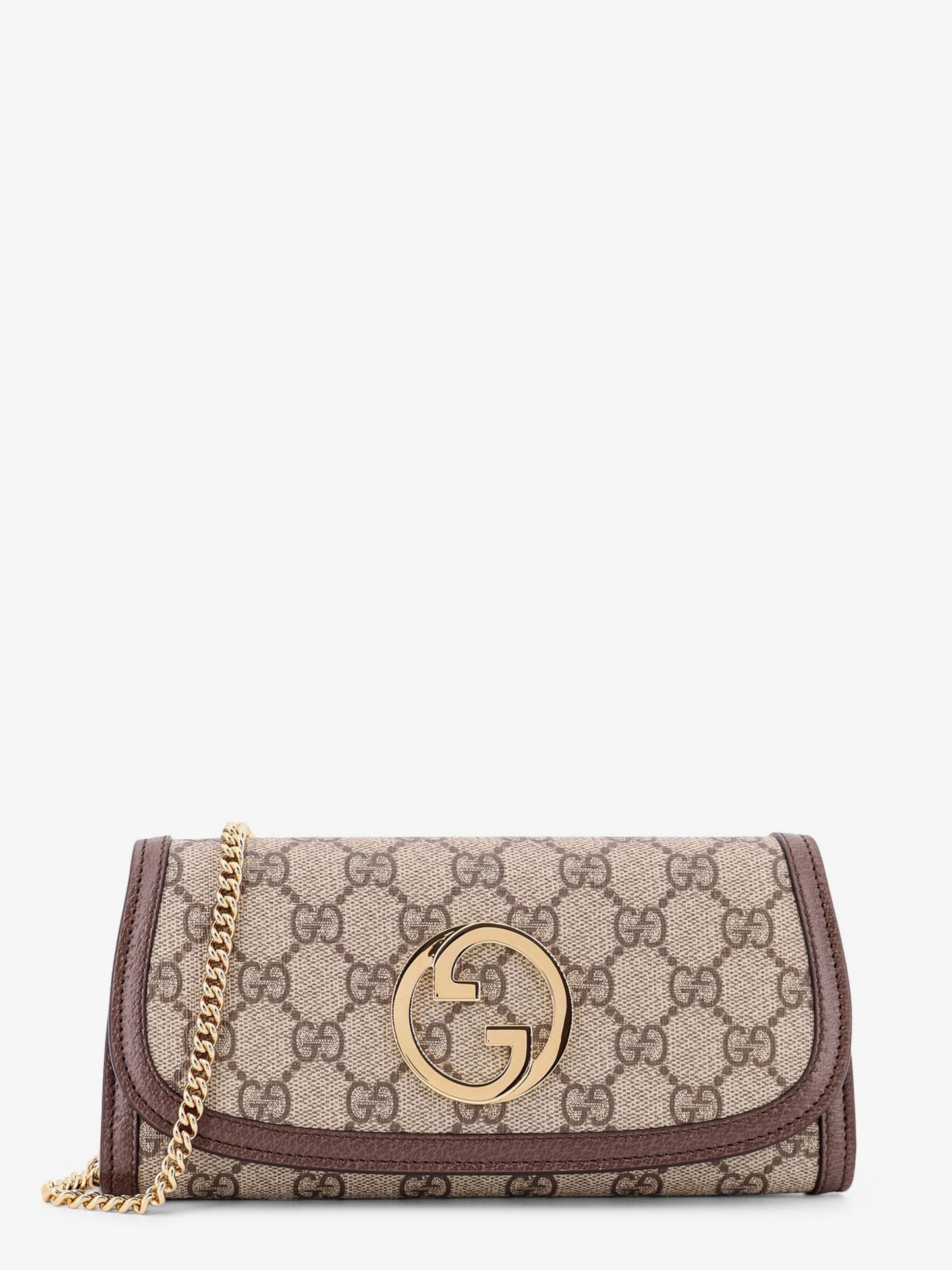 Gucci Blondie GG supreme fabric and leather shoulder bag