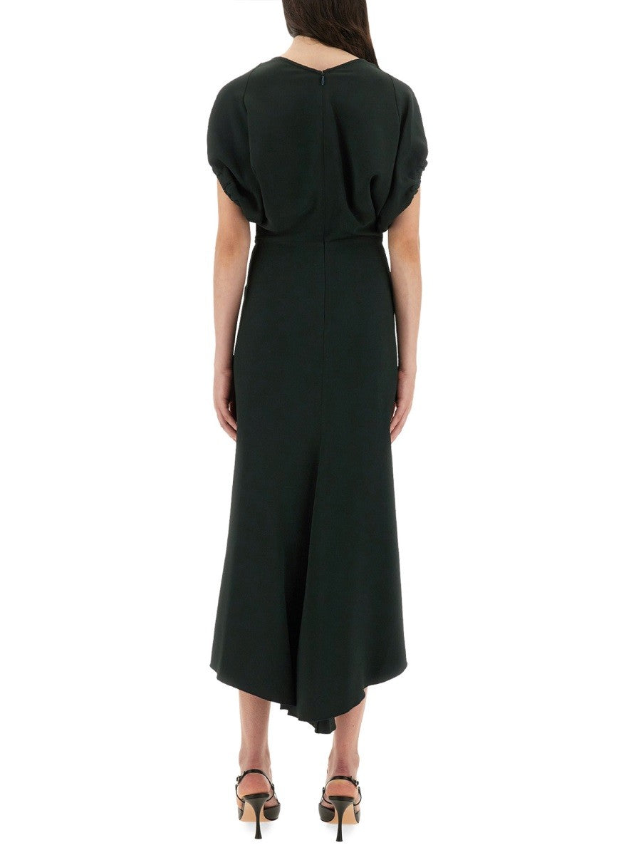 Victoria Beckham BLOUSON MIDI DRESS