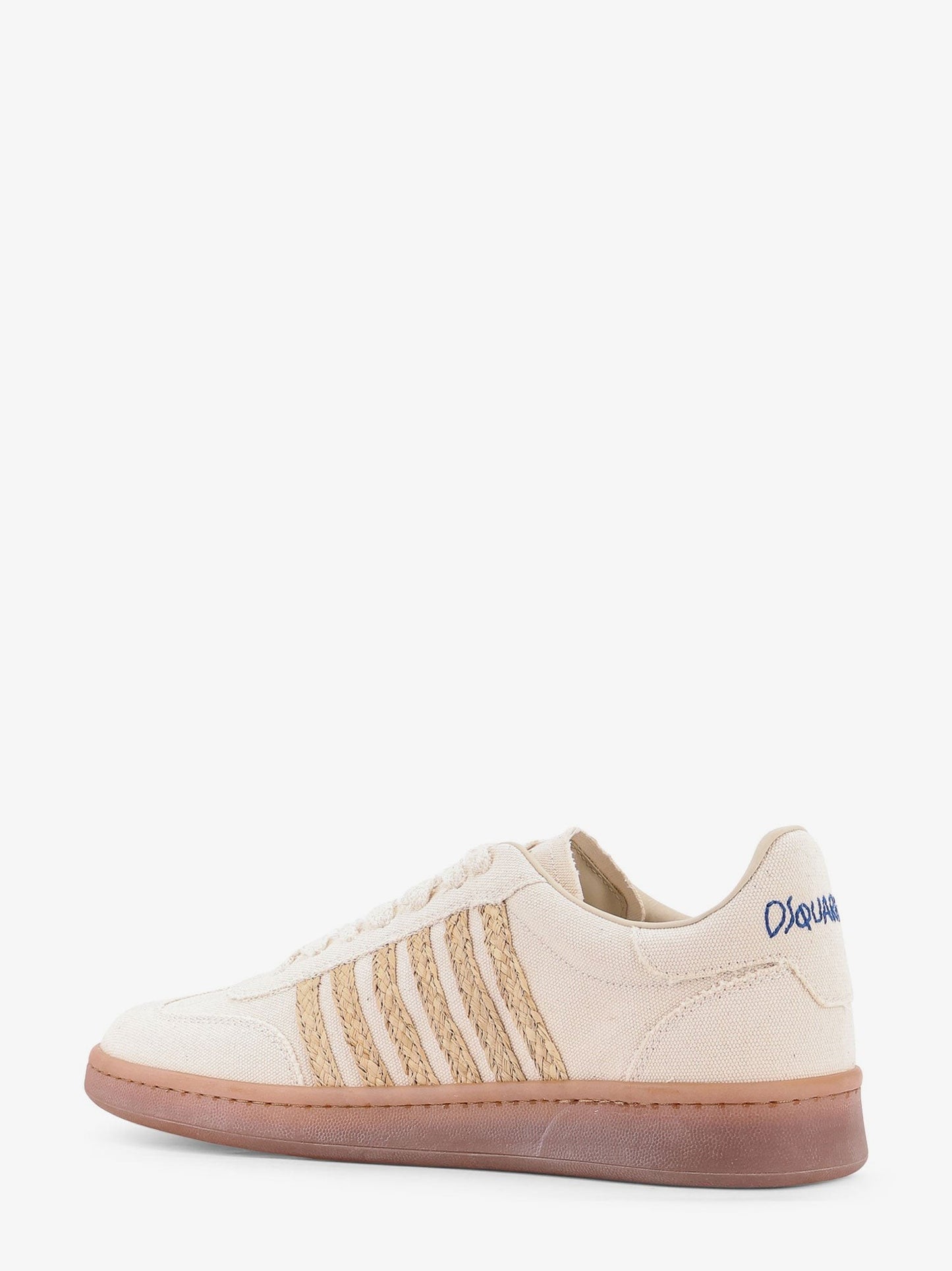 Dsquared2 Boxer Dsquared2 Summer Lovers canvas and natural rafia sneakers