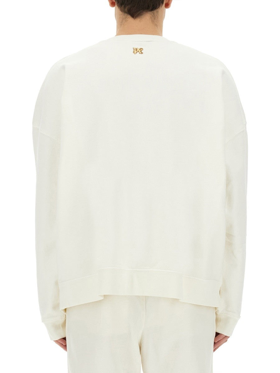 Palm Angels "BURNING MONOGRAM" PRINT SWEATSHIRT