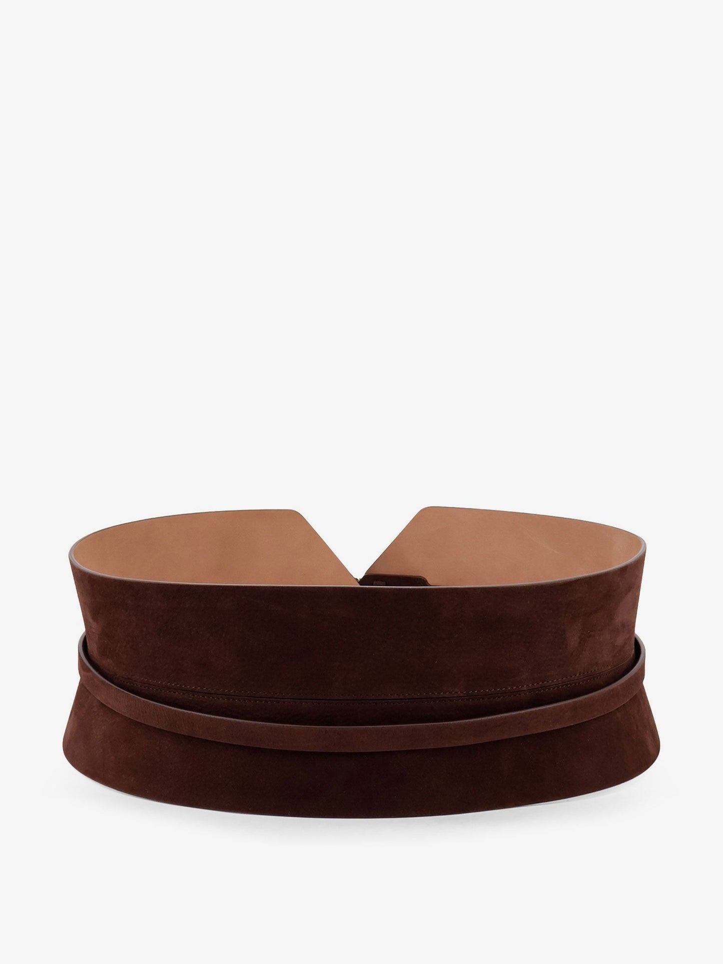 ALAIA Bustier suede belt