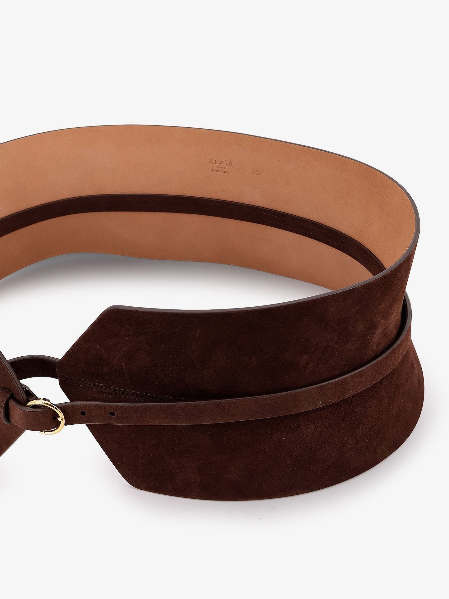 ALAIA Bustier suede belt