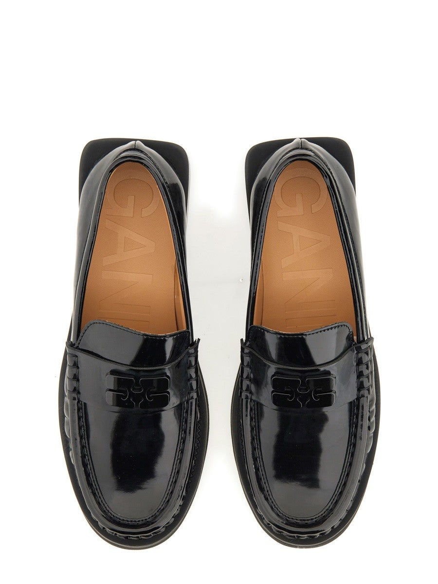 GANNI "BUTTERFLY" LOGO LOAFER