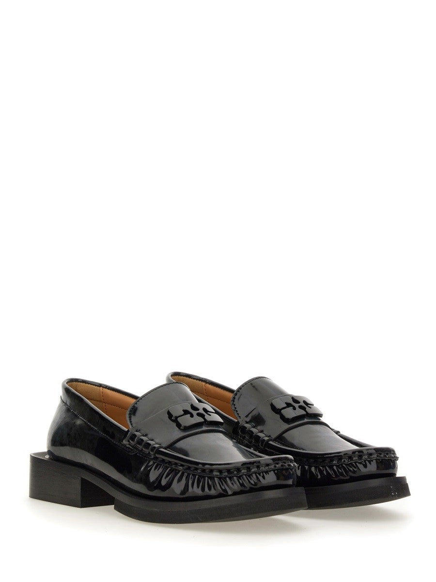 GANNI "BUTTERFLY" LOGO LOAFER