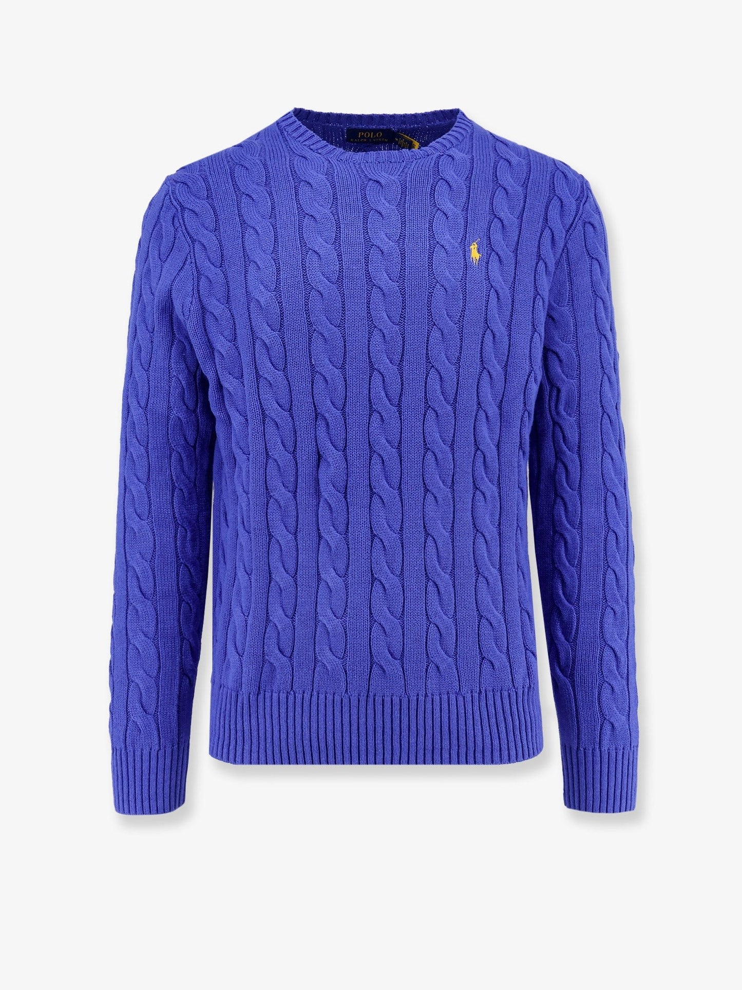 Polo Ralph Lauren Cable knit cotton sweater with iconic logo