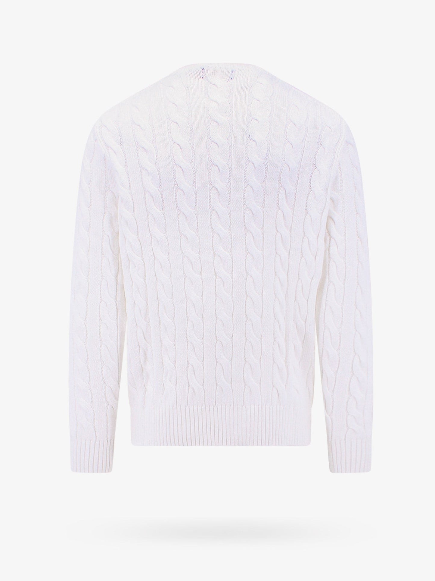 Polo Ralph Lauren Cable knit cotton sweater with iconic logo