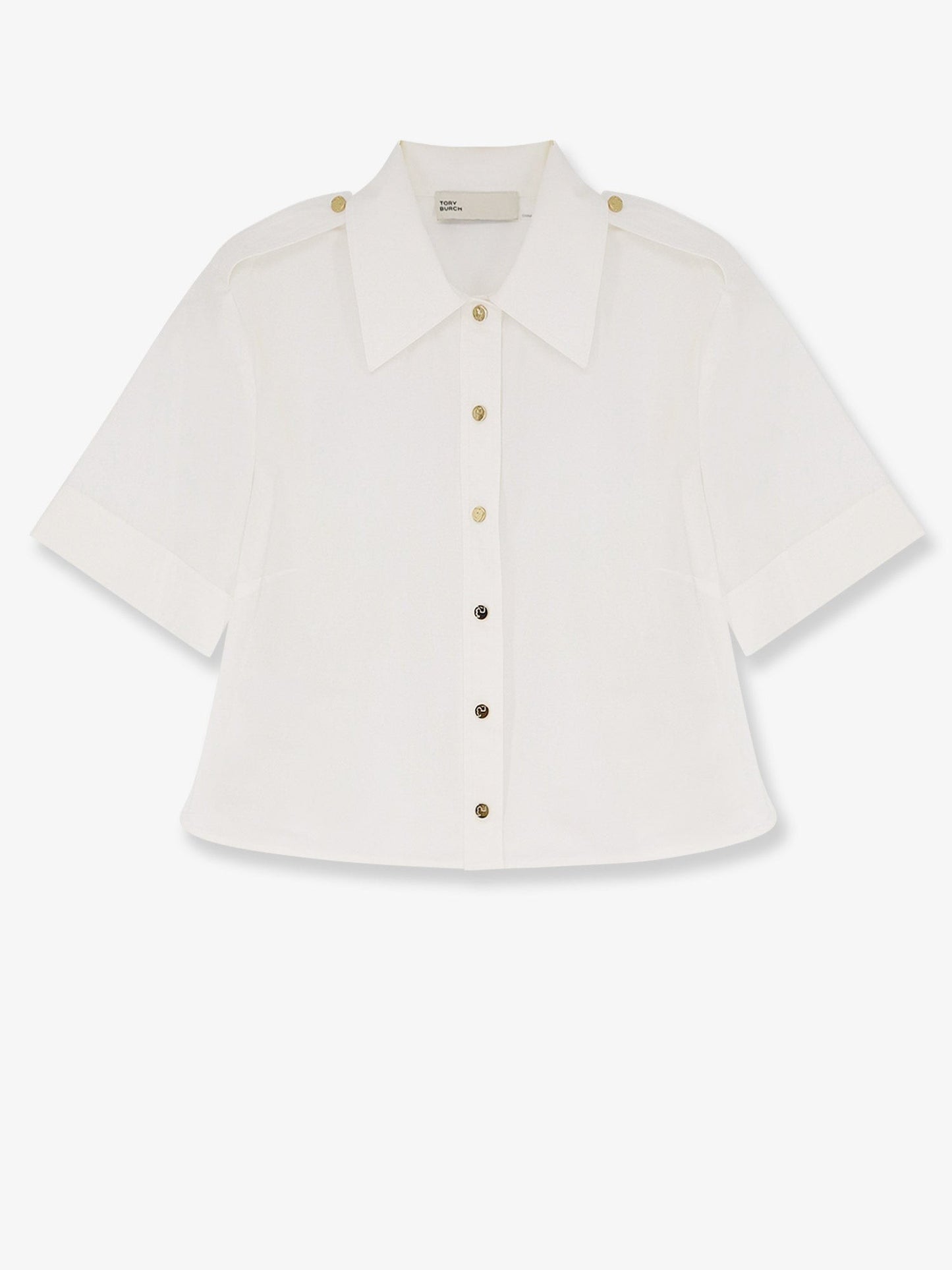 Tory Burch Camp stretch cotton shirt