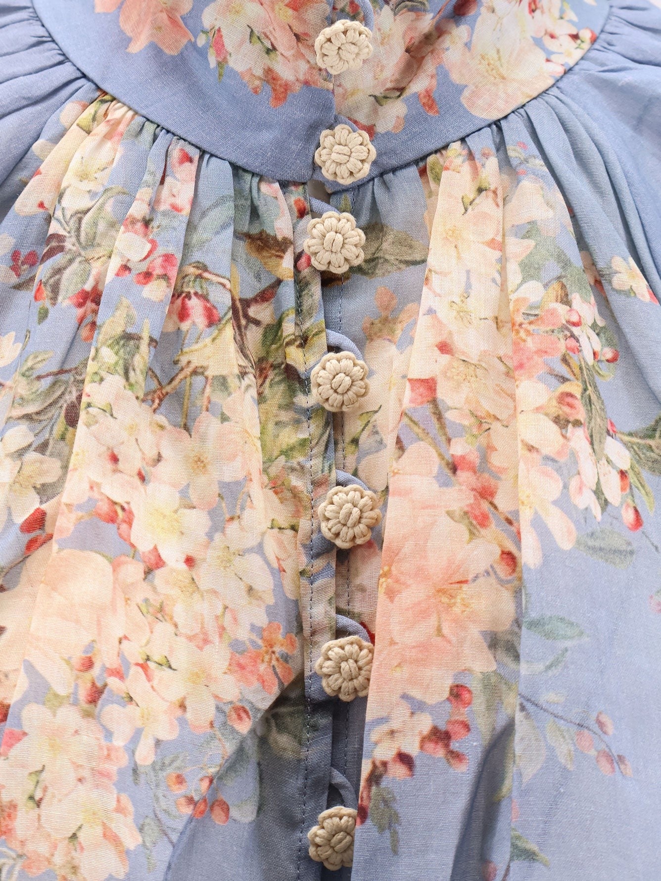 ZIMMERMANN Cascadian Billow ramie shirt
