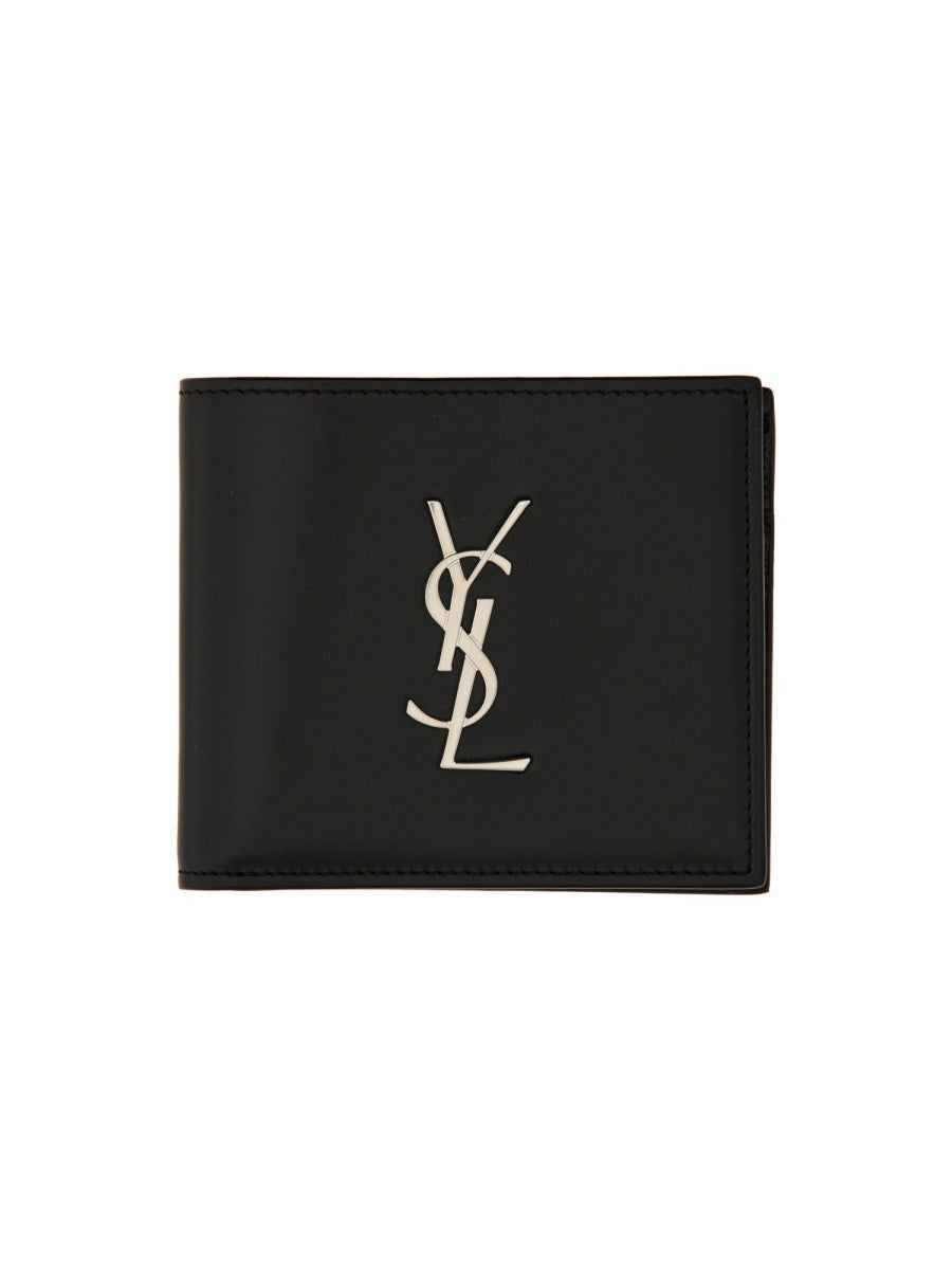 Saint Laurent "CASSANDRE EAST/WEST" LEATHER WALLET