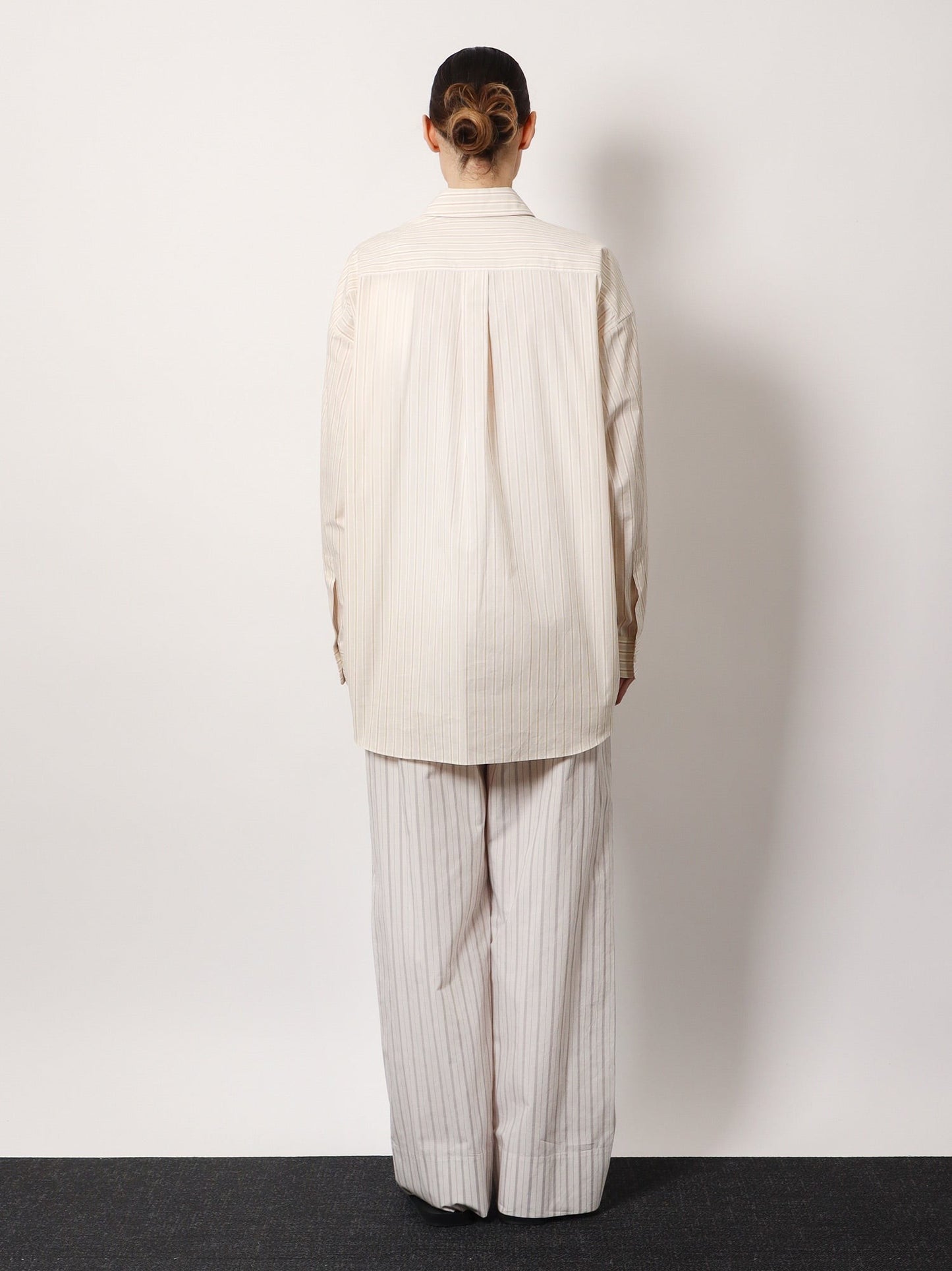 THE ROW Caster striped cotton shirt