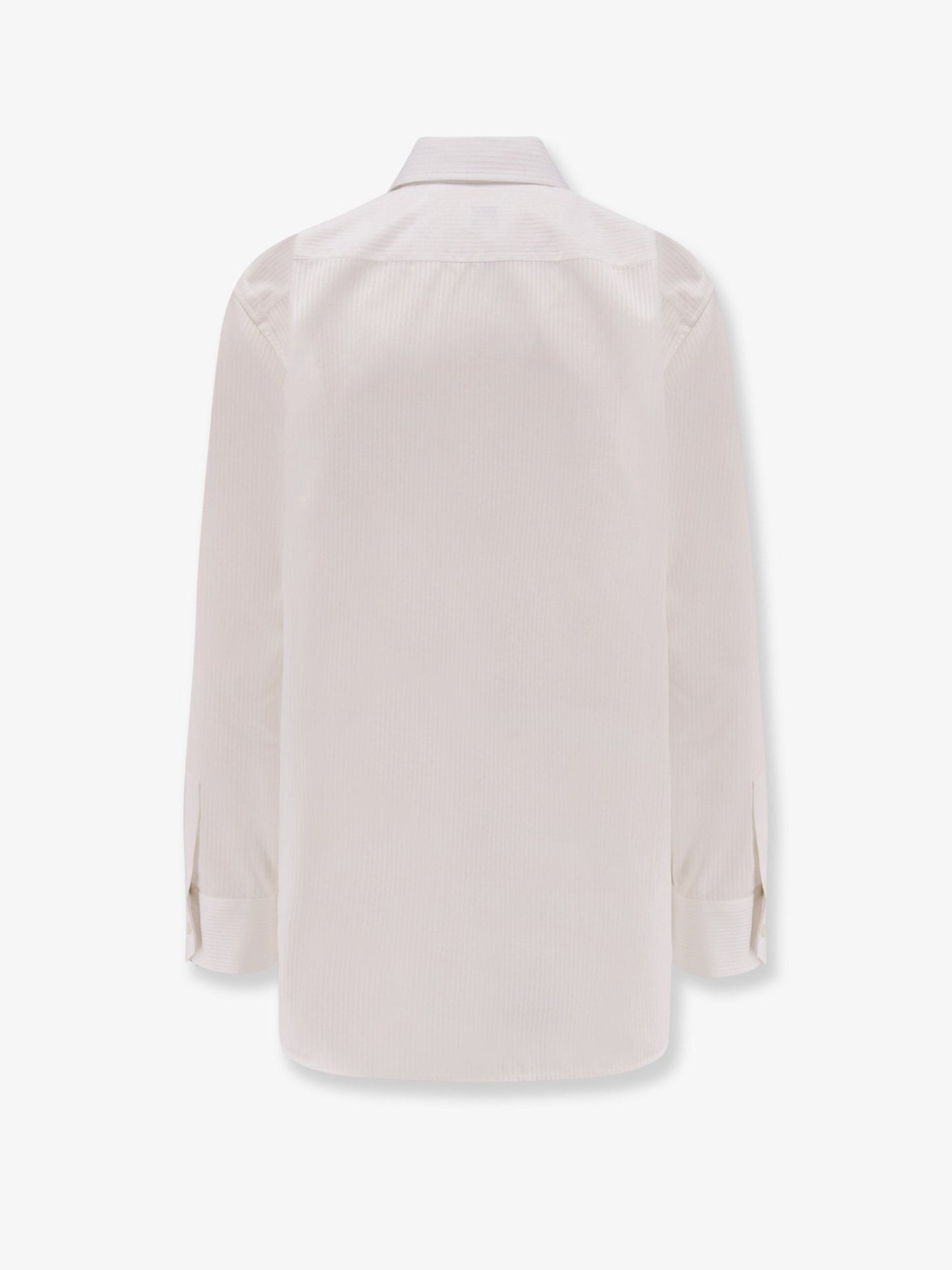 Saint Laurent Certified cotton shirt with Cassandre embroidery