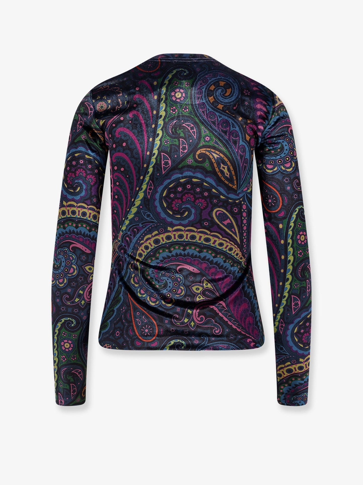Etro Chenille t-shirt with multicolor print