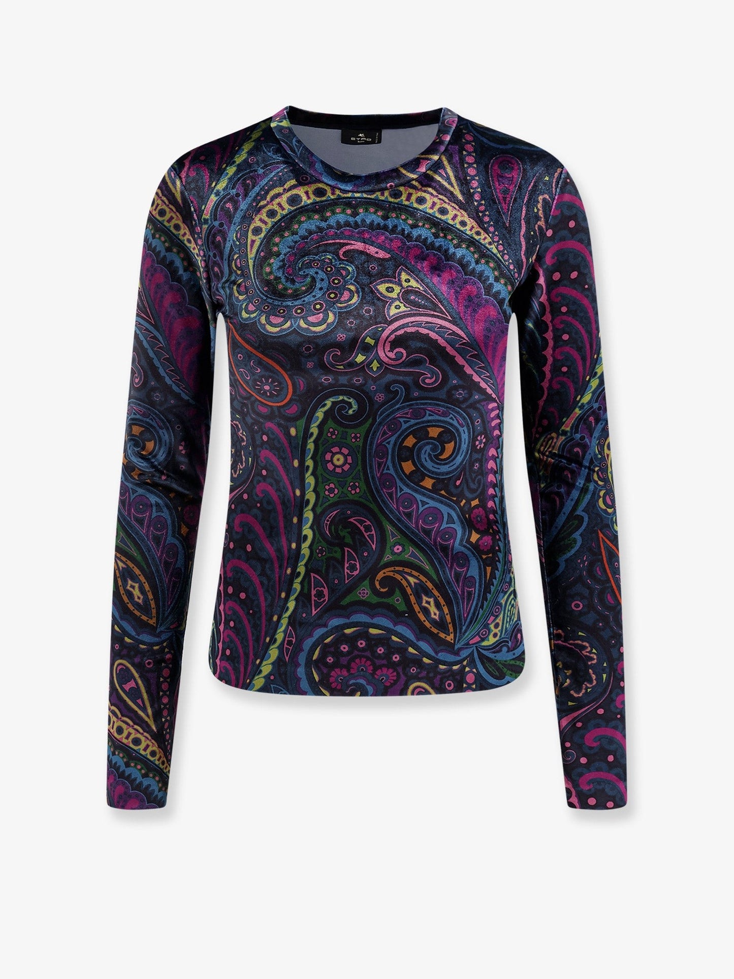 Etro Chenille t-shirt with multicolor print