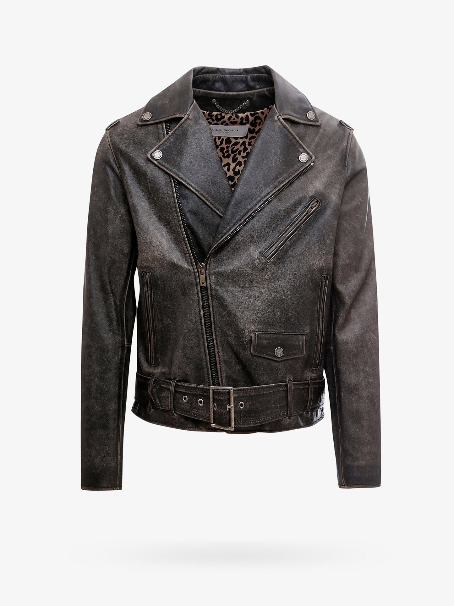 Golden Goose Deluxe Brand Chiodo Golden leather jacket