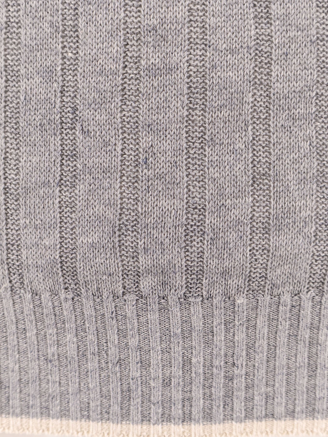 Brunello Cucinelli Cotton and linen ribbed sweater