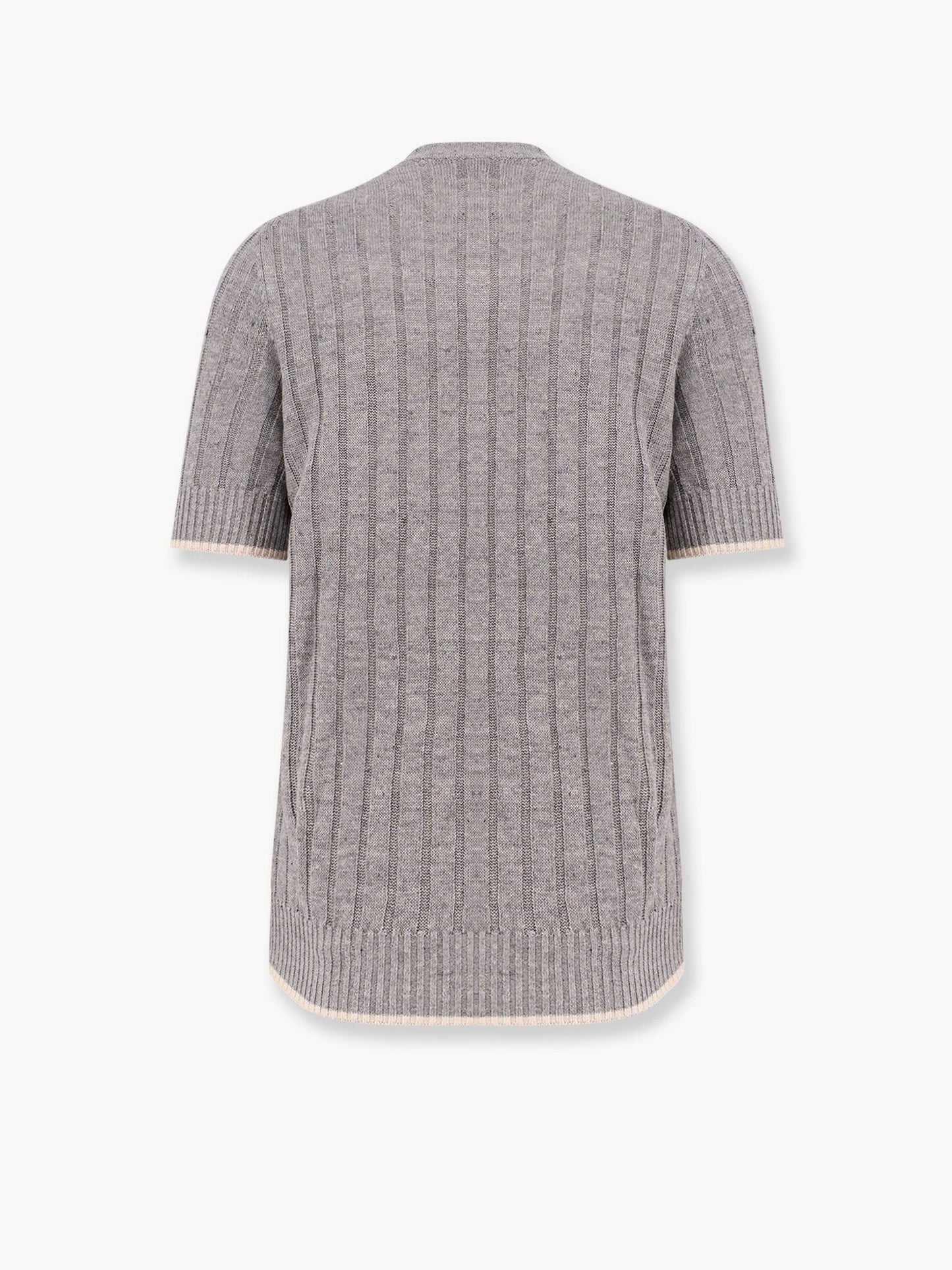Brunello Cucinelli Cotton and linen ribbed sweater