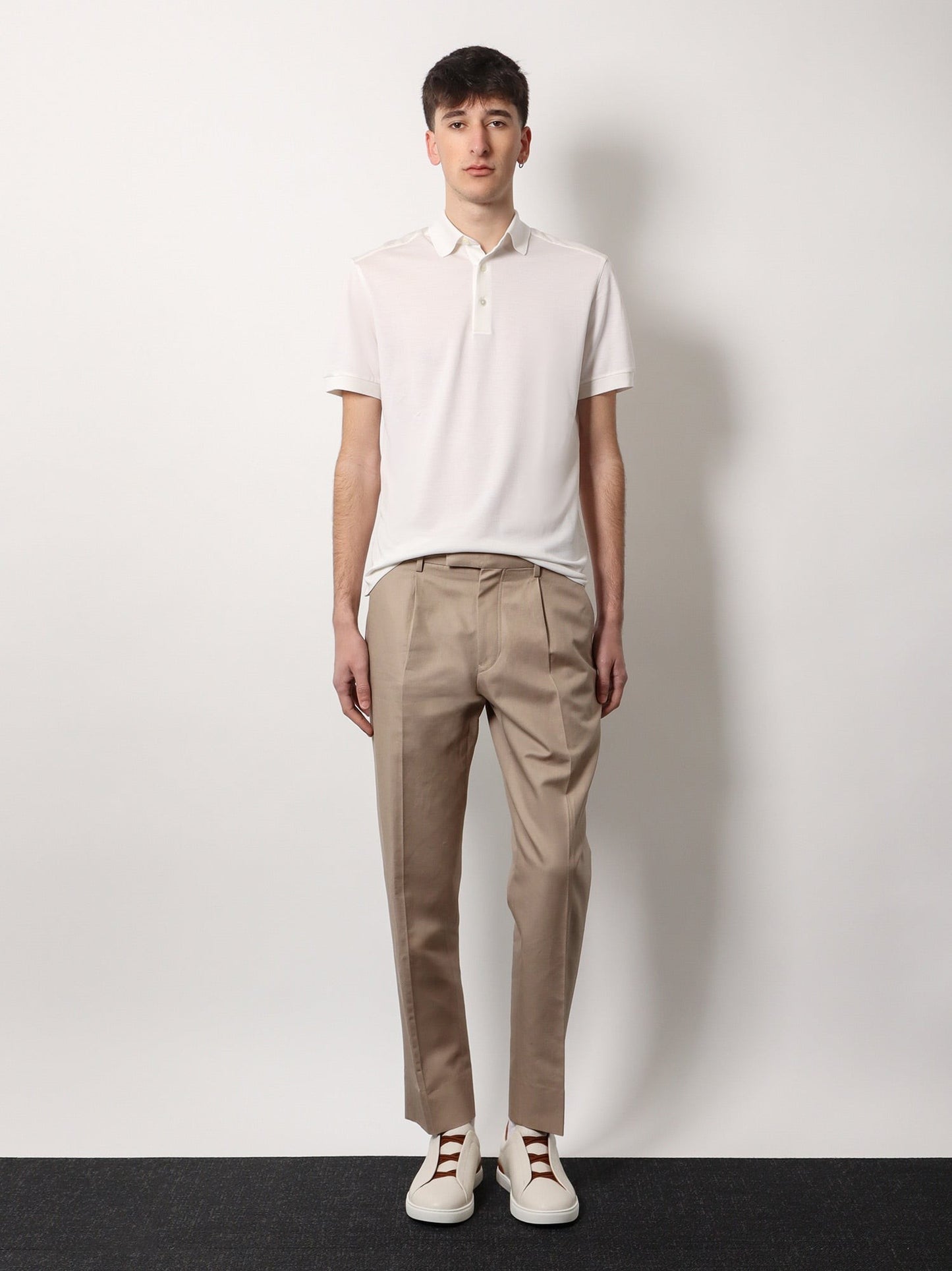 Zegna Cotton and silk polo shirt