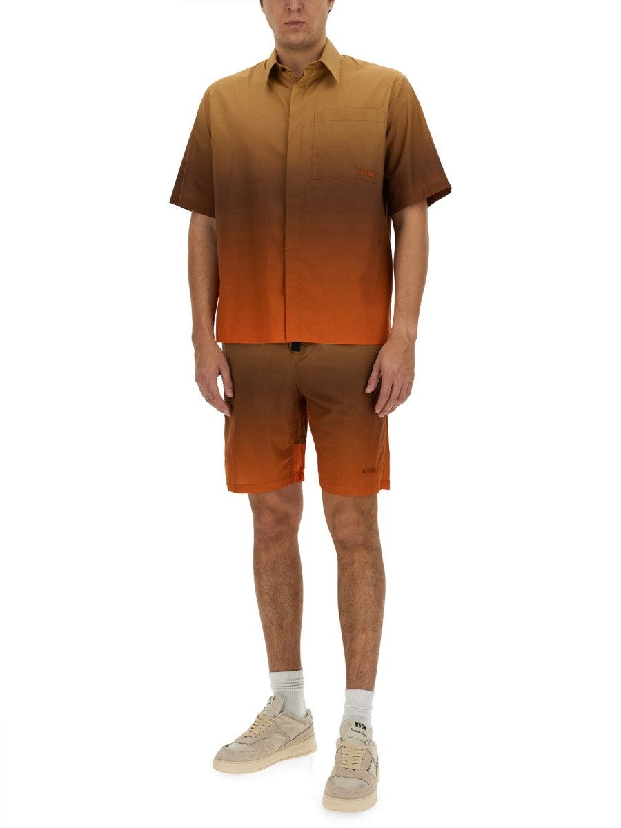 msgm COTTON BERMUDA SHORTS