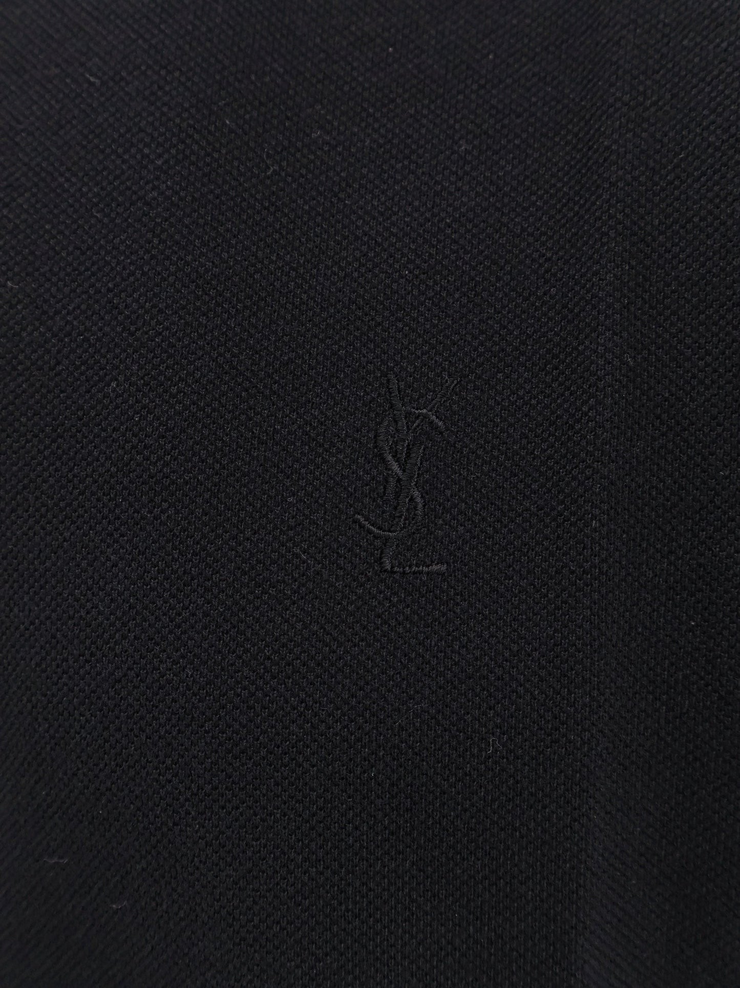 Saint Laurent Cotton blend polo shirt with logo
