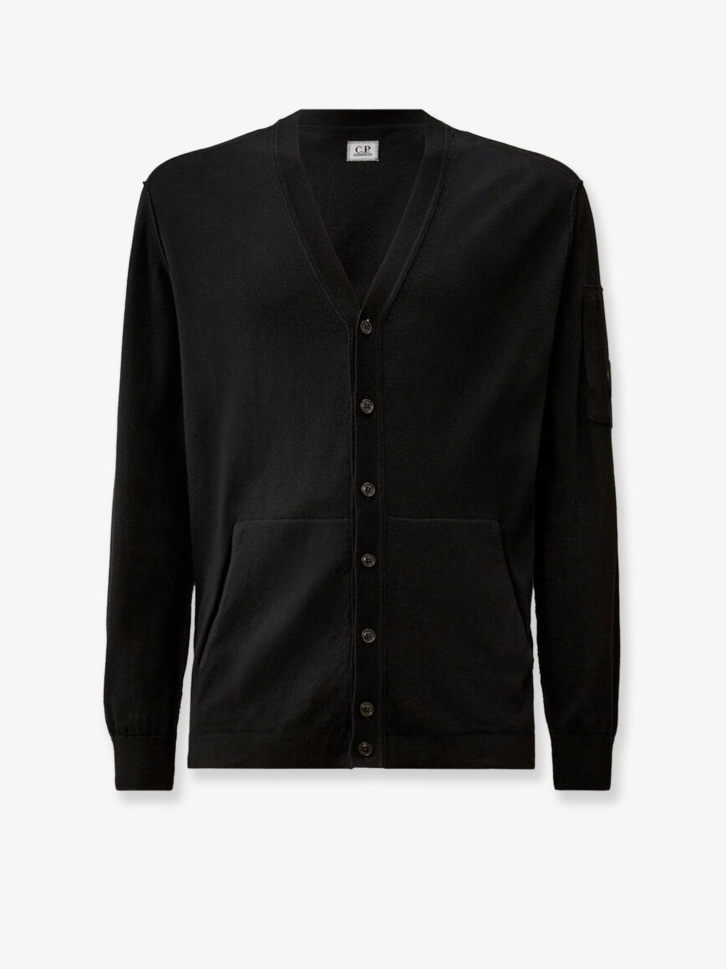 C.P.COMPANY Cotton cardigan with Logo detail